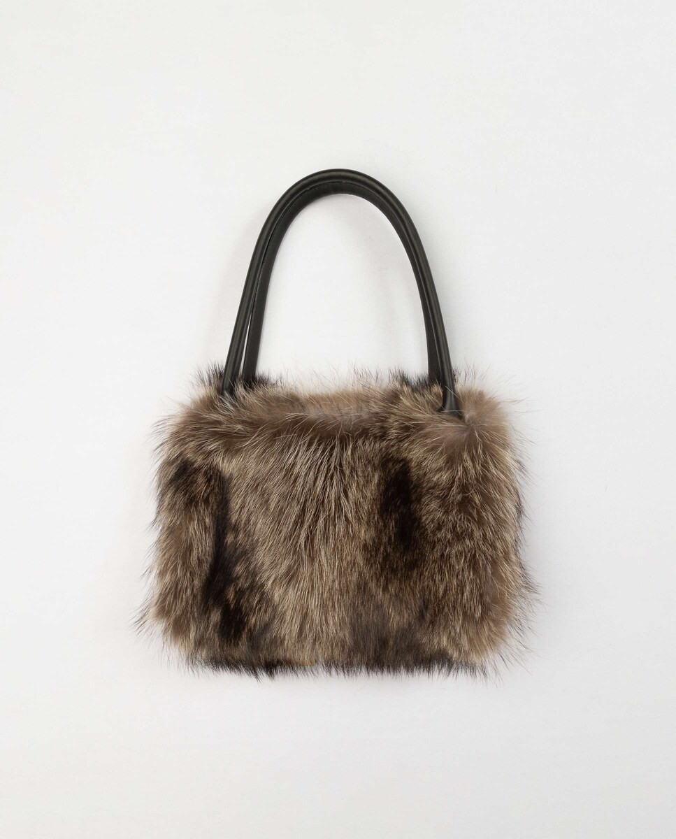 Mala Multiposições em Pelo de Marmota Castanho-1