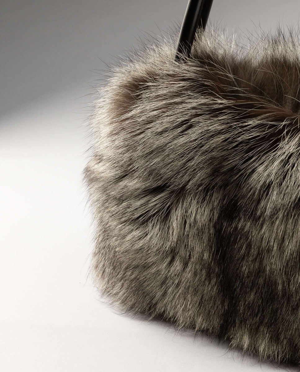 Mala Multiposições em Pelo de Marmota Castanho-3