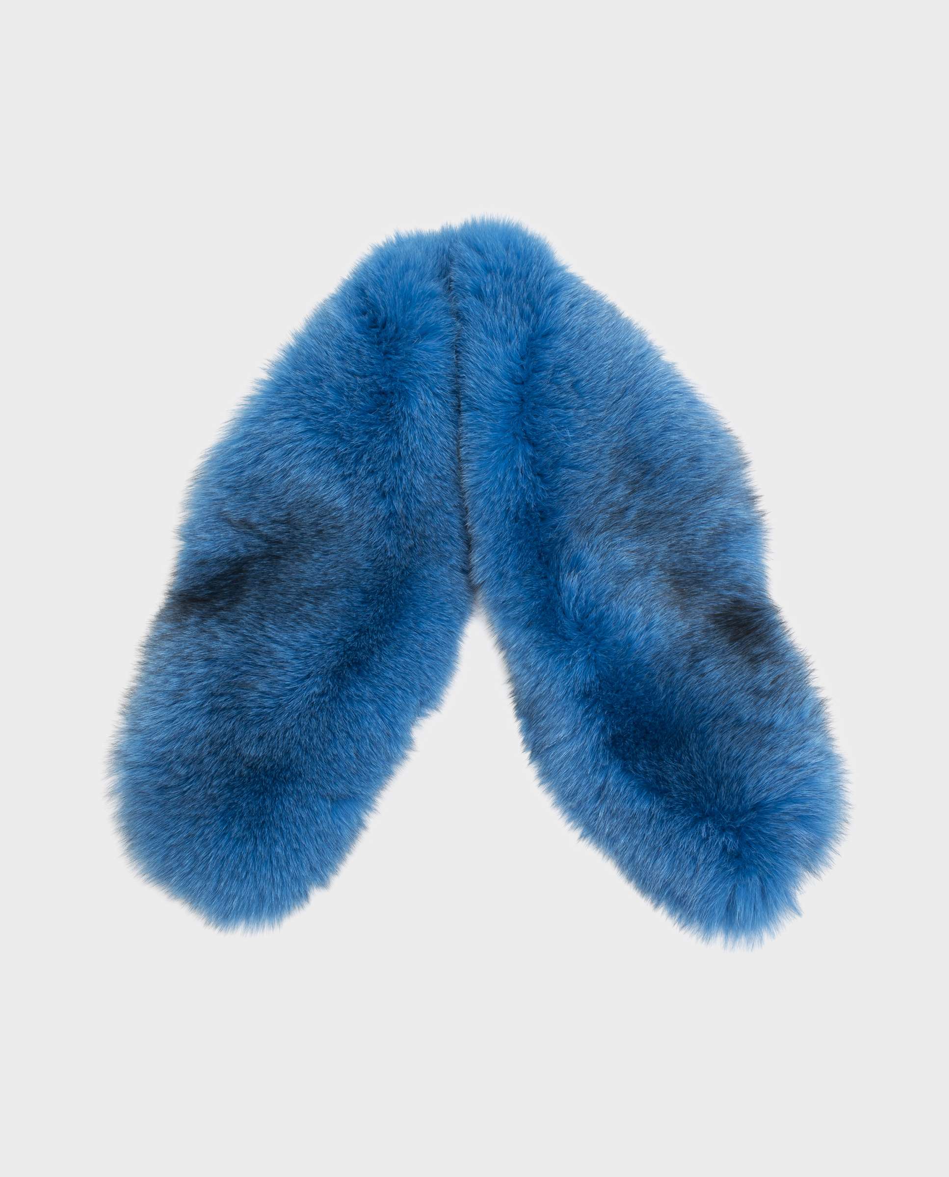 Imagem 0 de Estola em Pelo de Raposa em Azul