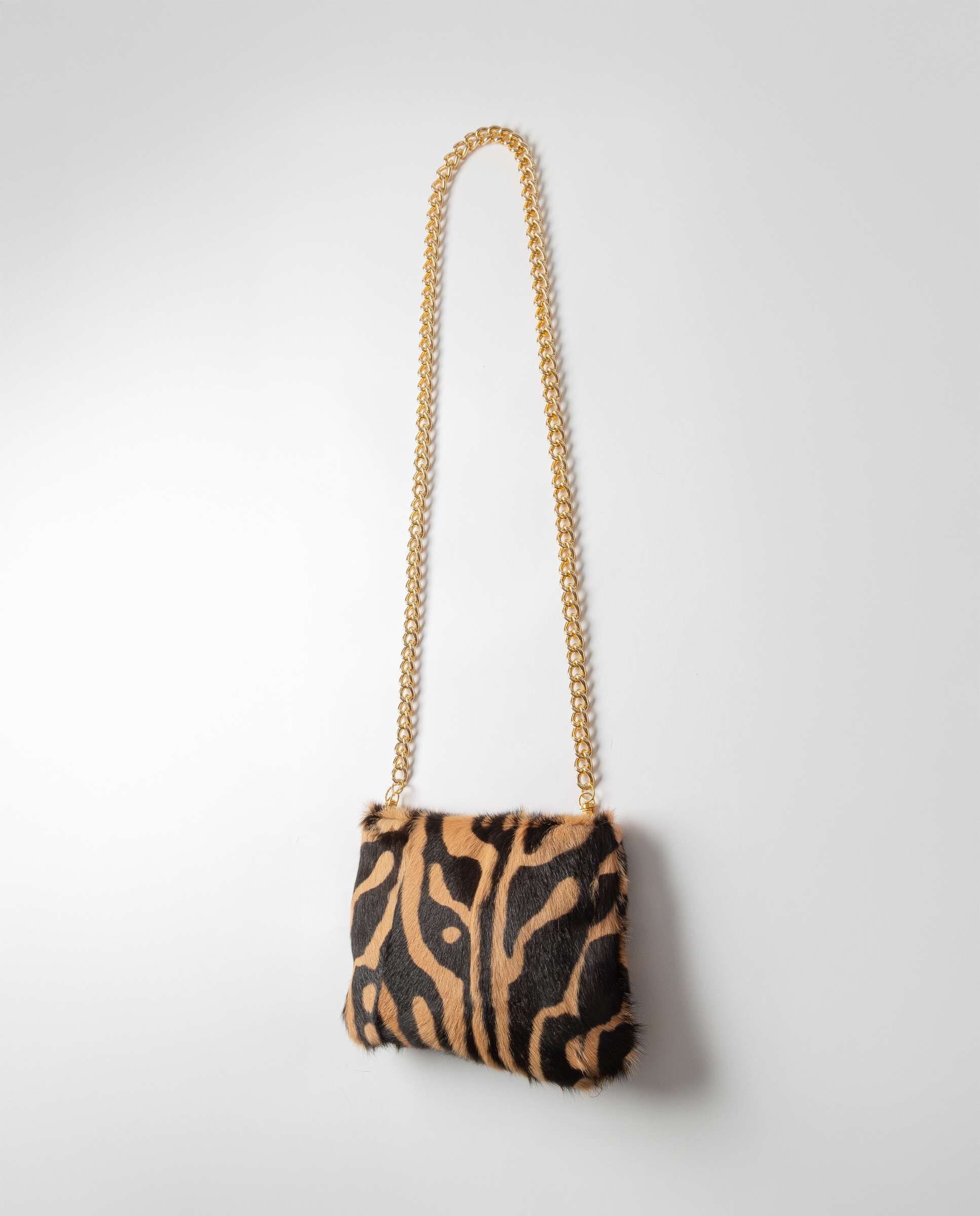 Mala Multiposições de Pelo de Kid Estampado Bordeaux-3