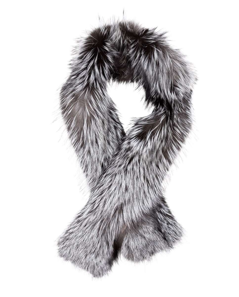 Imagem 0 de Estola em Pelo de Raposa em Natural