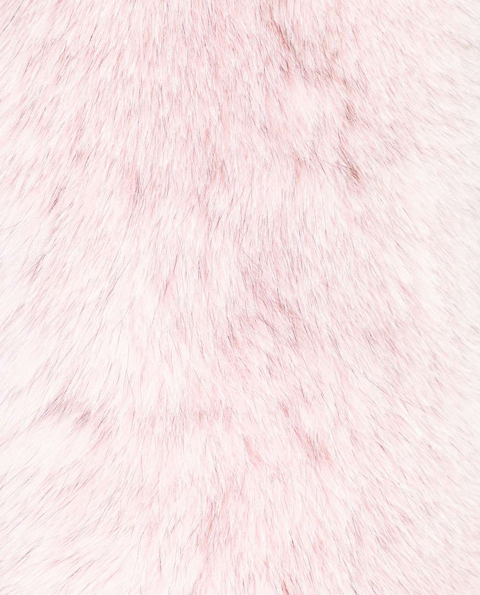 Estola em Pelo de Raposa em Rosa Rosa-claro-2
