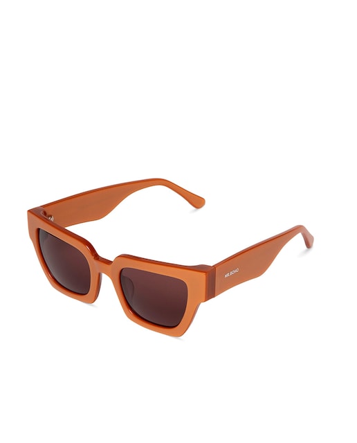 Imagem 0 de Óculos de Sol Mr. Boho com Armação de Acetato Multicolor e Lente Clássica em Castanho