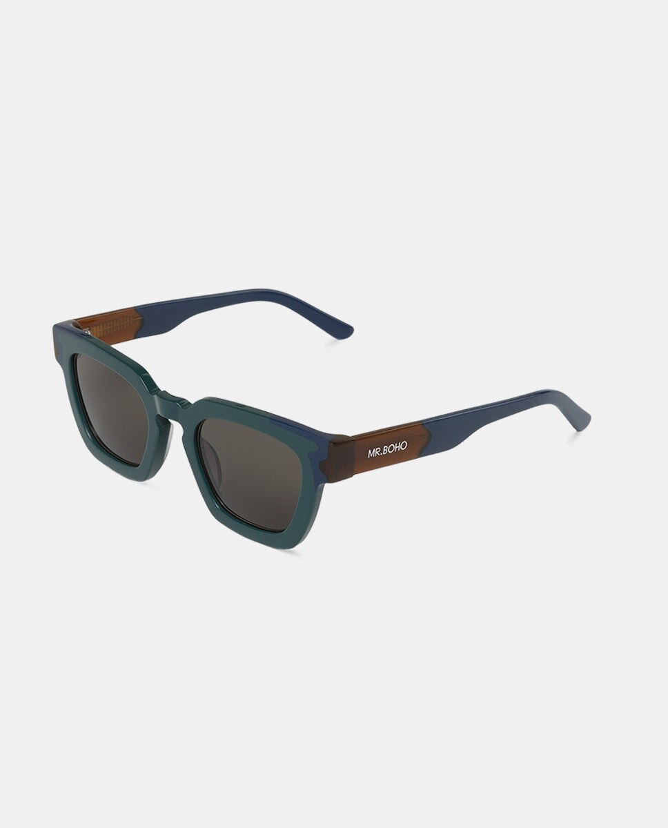 Óculos de Sol com Armação de Acetato Multicolor Multicolor-2