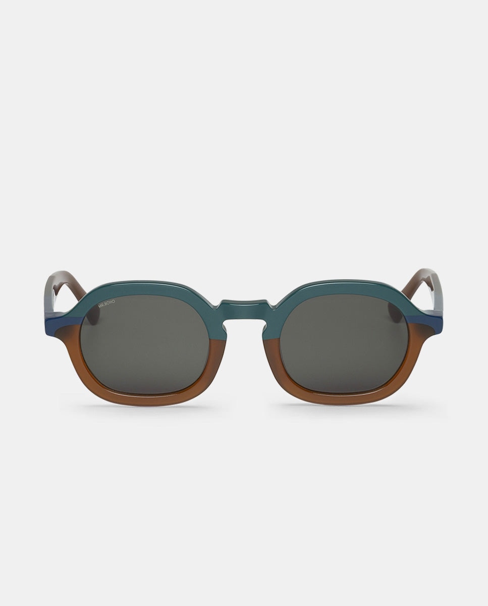 Óculos de Sol com Armação de Acetato Multicolor Multicolor-1