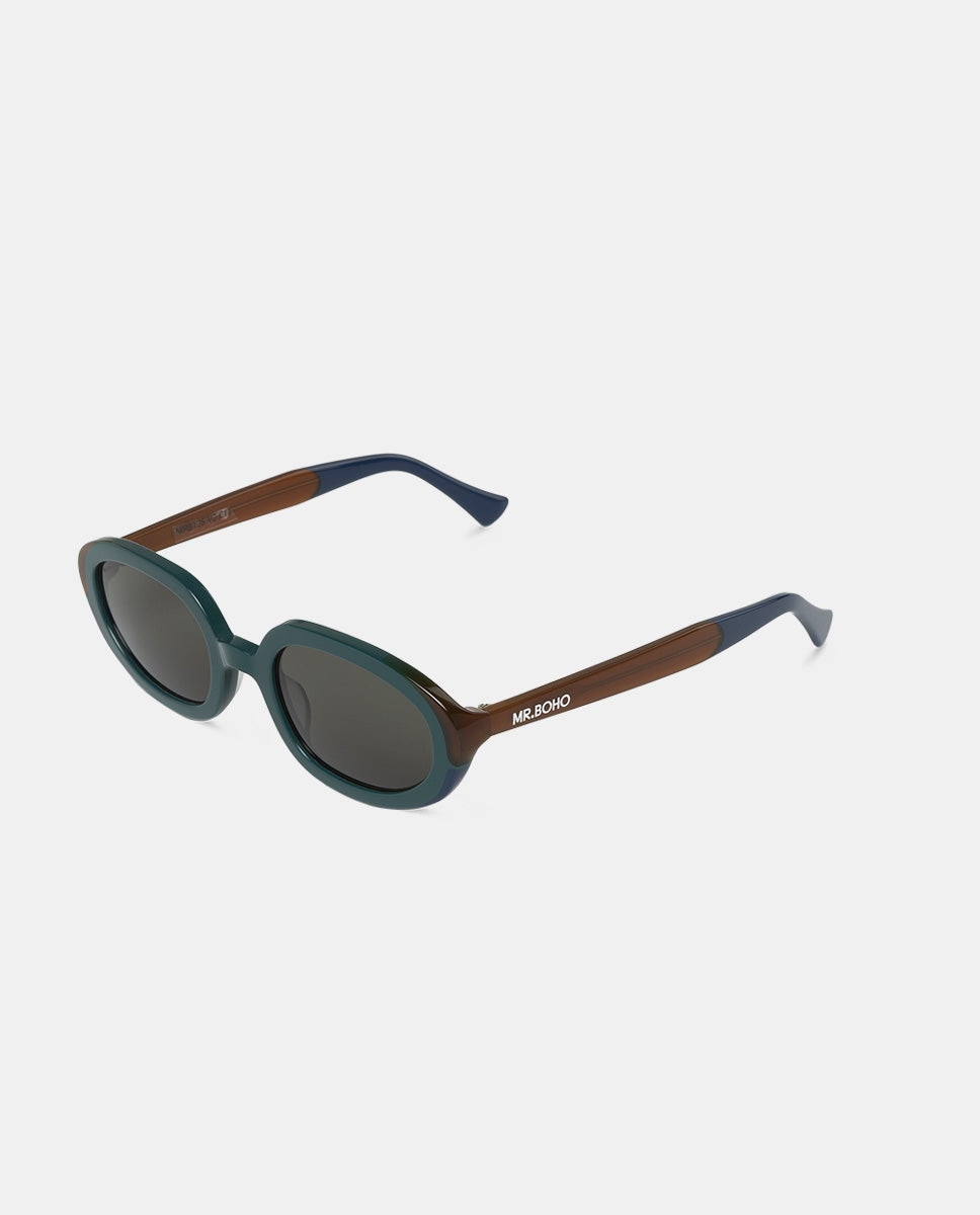 Óculos de Sol com Armação de Acetato Multicolor Multicolor-2
