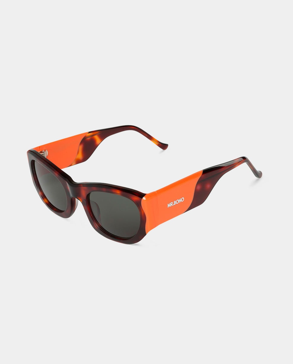 Óculos de Sol com Armação de Acetato Multicolor Multicolor-2