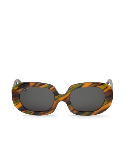 Imagem 0 de Óculos de Sol Mr. Boho com Armação em Acetato Multicolor e Lente Clássica