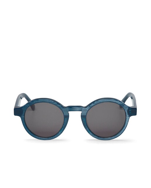 Imagem 0 de Óculos de Sol Mr. Boho com Armação em Acetato Azul e Lente Clássica