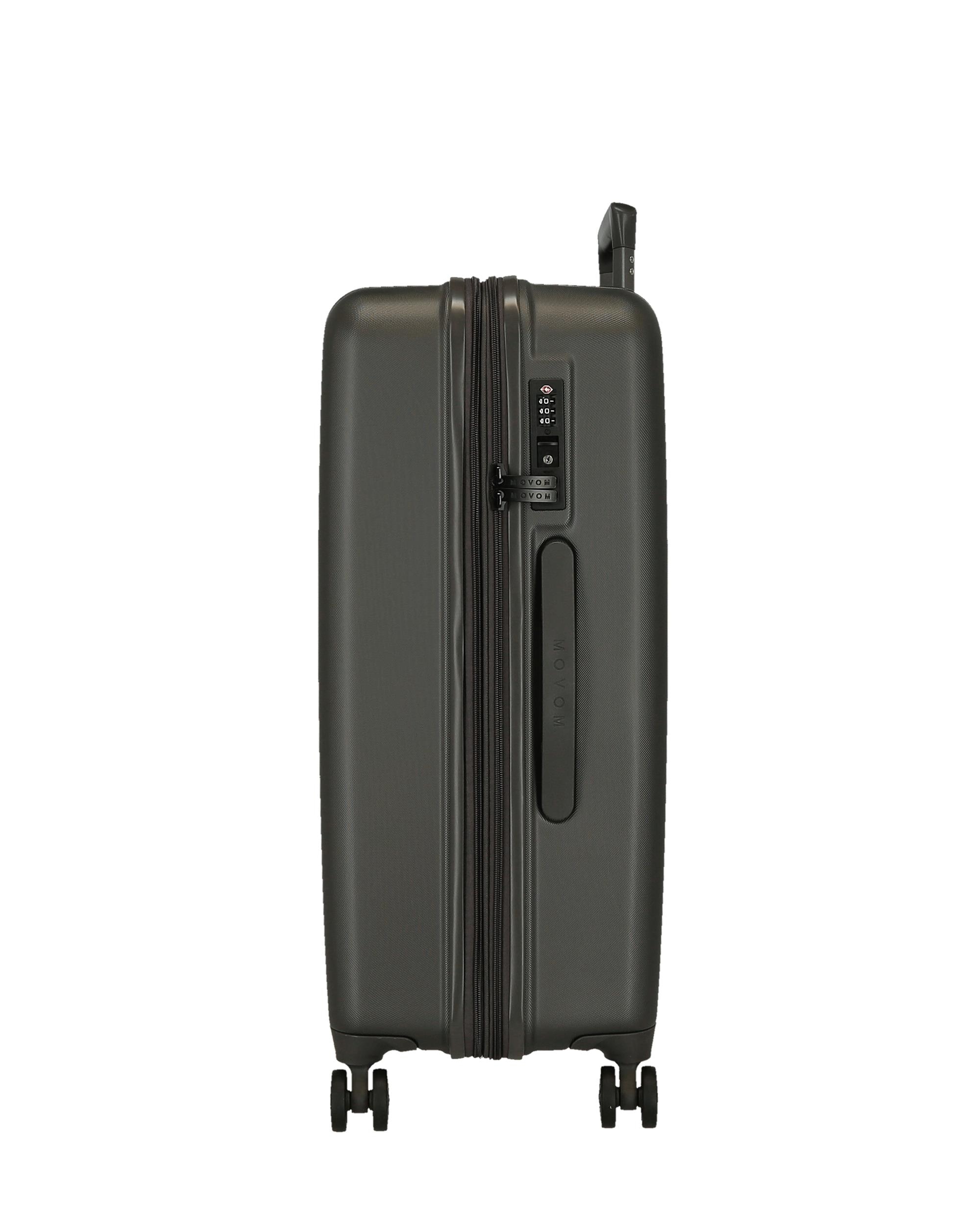 Mala Grande 78 Cm Expandível Movom Wood Abs com Capacidade de 108l em Antracite Cinzento-2
