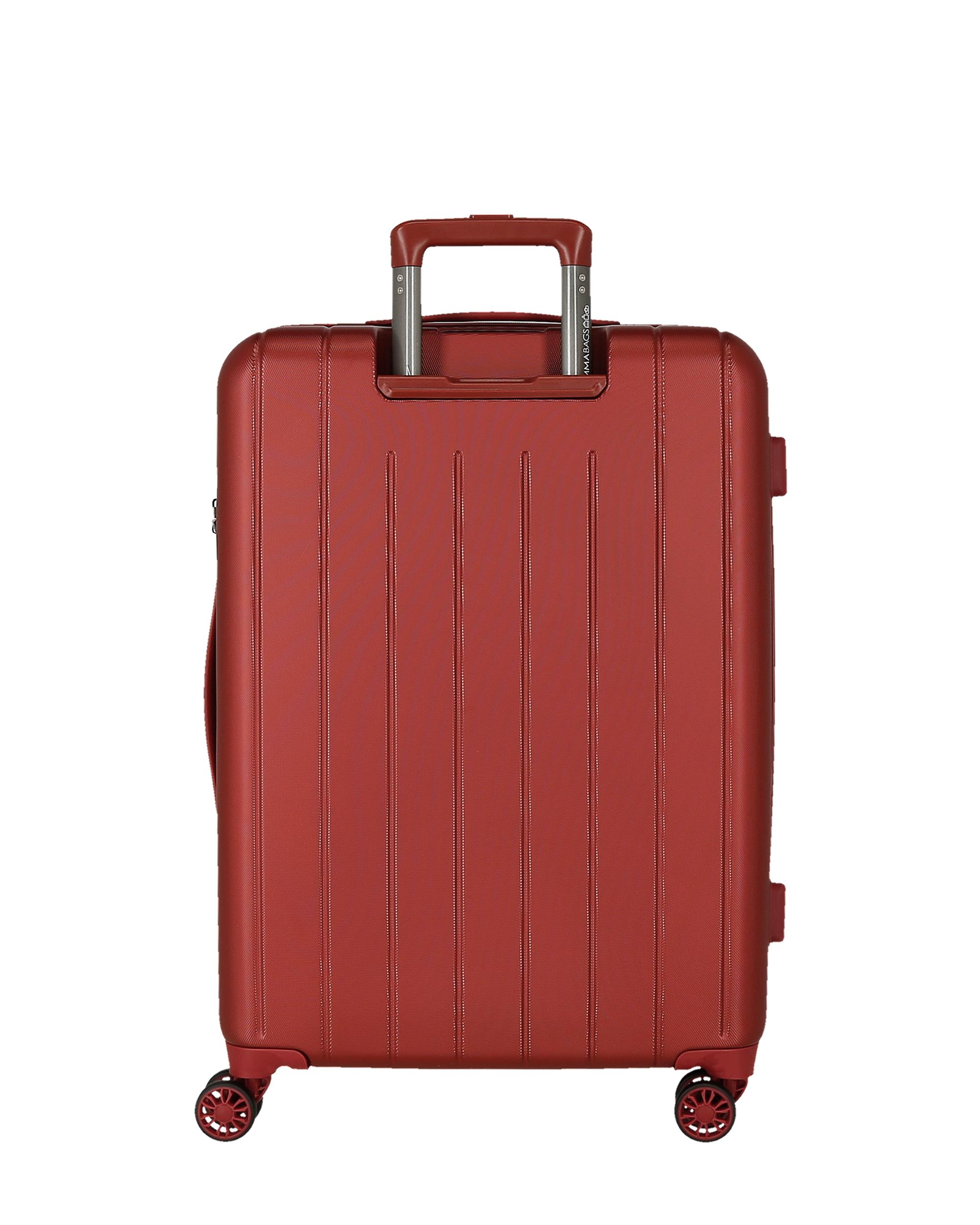 Mala Média 68 Cm Expansível Movom Wood Abs com Capacidade de 72l em Vermelho Vermelho-3