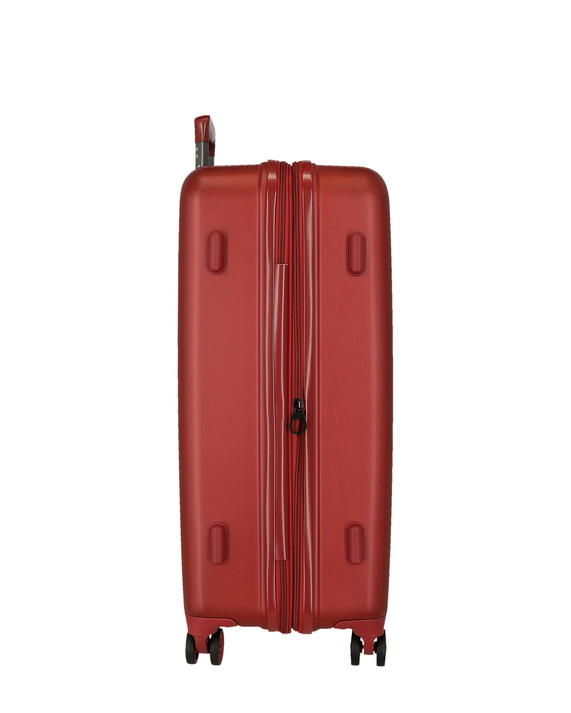 Mala Média 68 Cm Expansível Movom Wood Abs com Capacidade de 72l em Vermelho Vermelho-4
