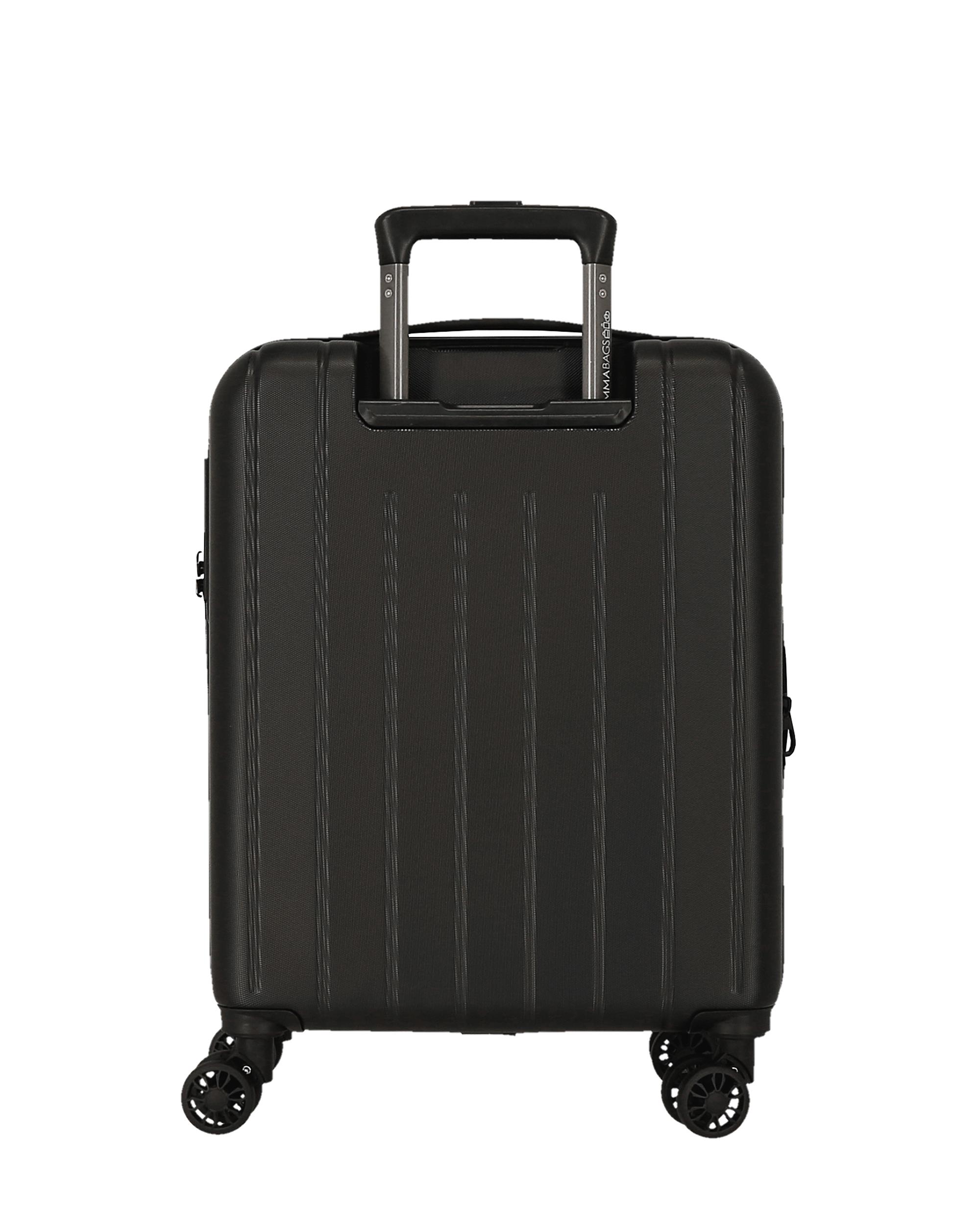 Mala de Cabine Extensível Rígida 55cm Movom Wood Antracite Rígida com Capacidade de 46l Preto-3