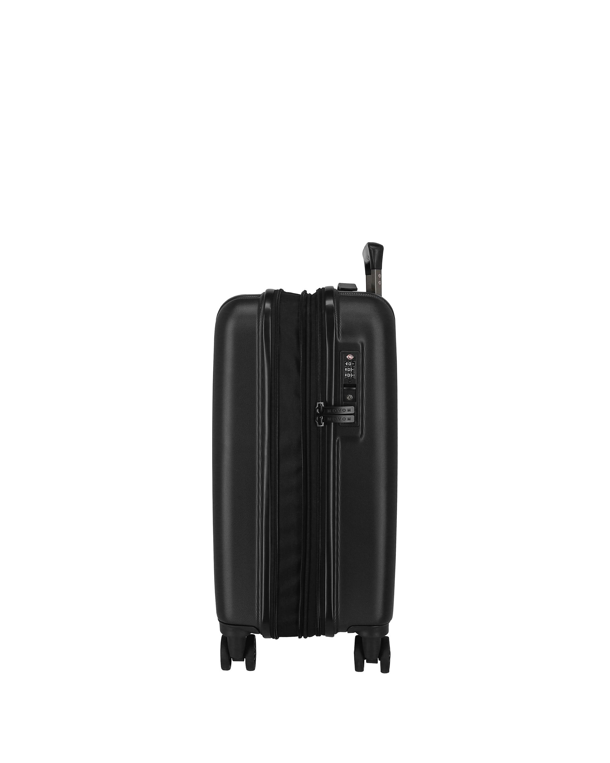 Mala de Cabine Movom Wood Expansível com Capacidade de 37l Preto-3