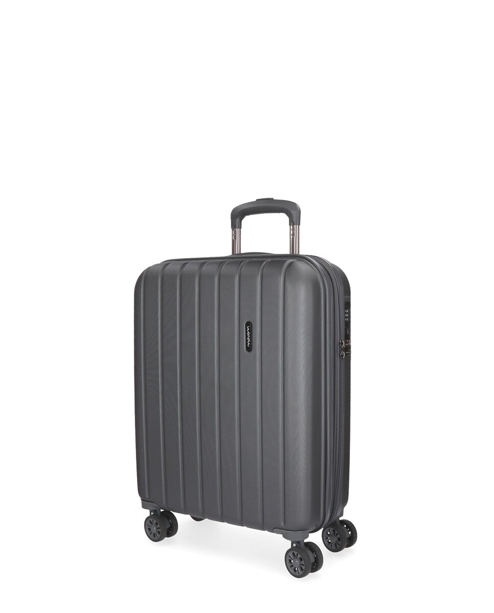 Mala de Cabine Expandível Wood Rígida com Capacidade Até 43L Cinzento-1