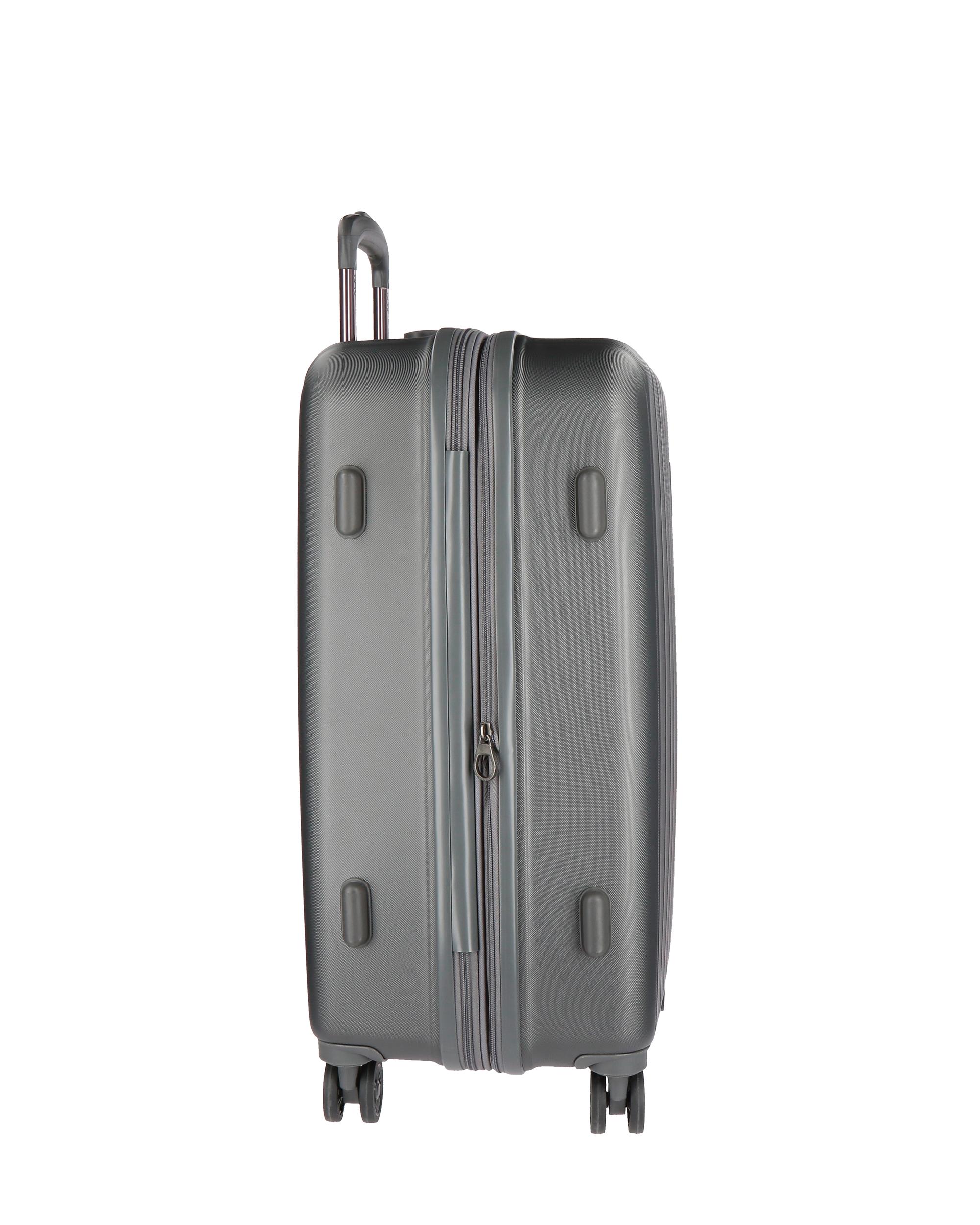 Conjunto de Malas (cabine e Média) Wood Rígidas com Capacidade de 119l Cinzento-escuro-4