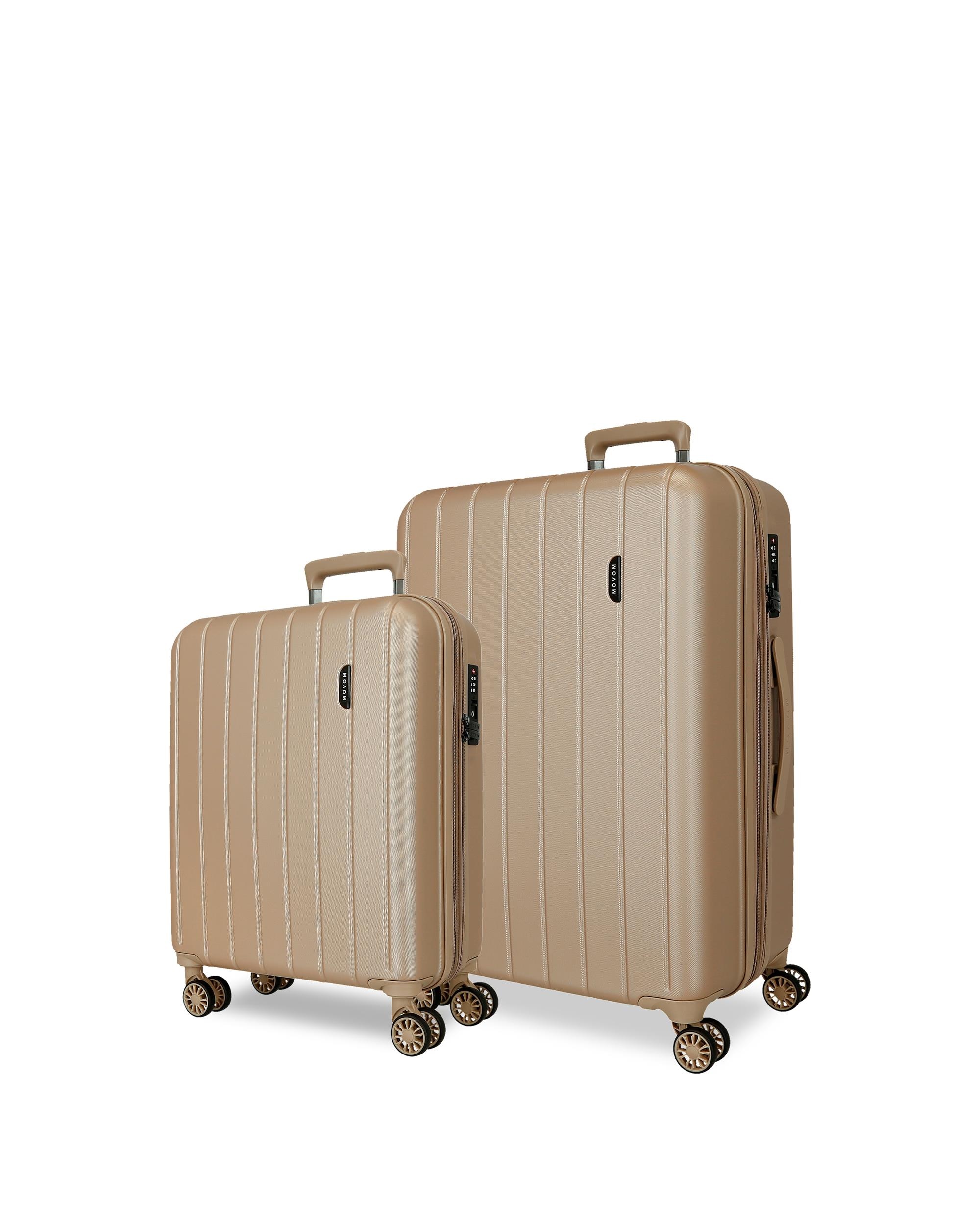 Imagem 0 de Conjunto de Malas (cabine e Média) Wood Rígidas com Capacidade de 119l