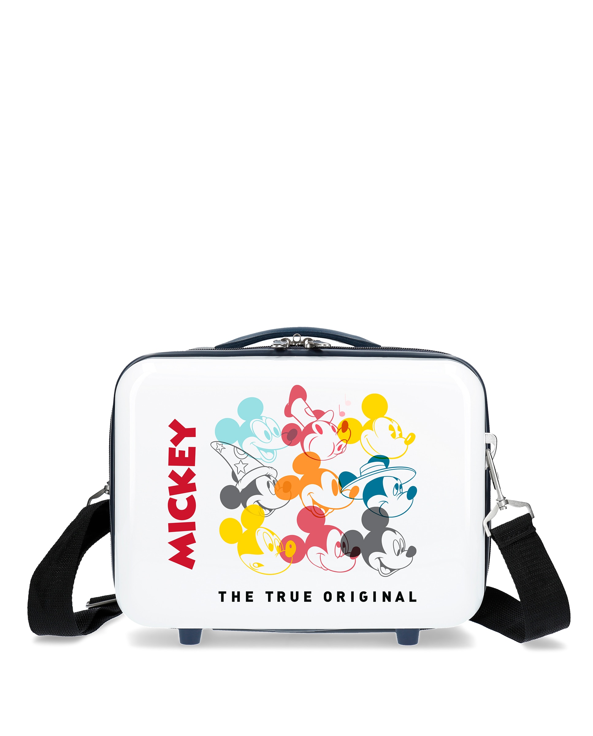 Necessaire Mickey Magic Caras Rígido com Capacidade de 9l Preto-1