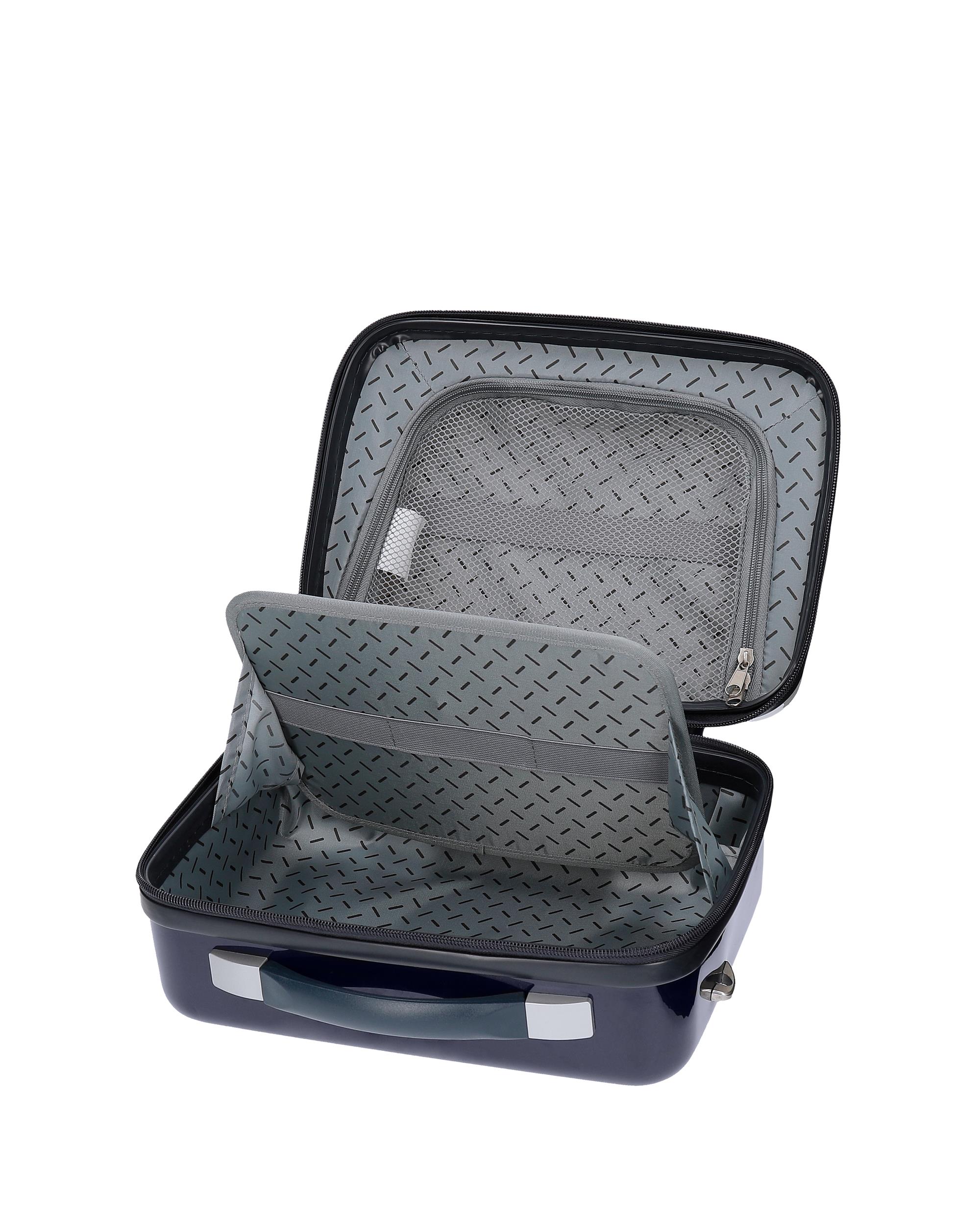 Necessaire Mickey Magic Caras Rígido com Capacidade de 9l Preto-4