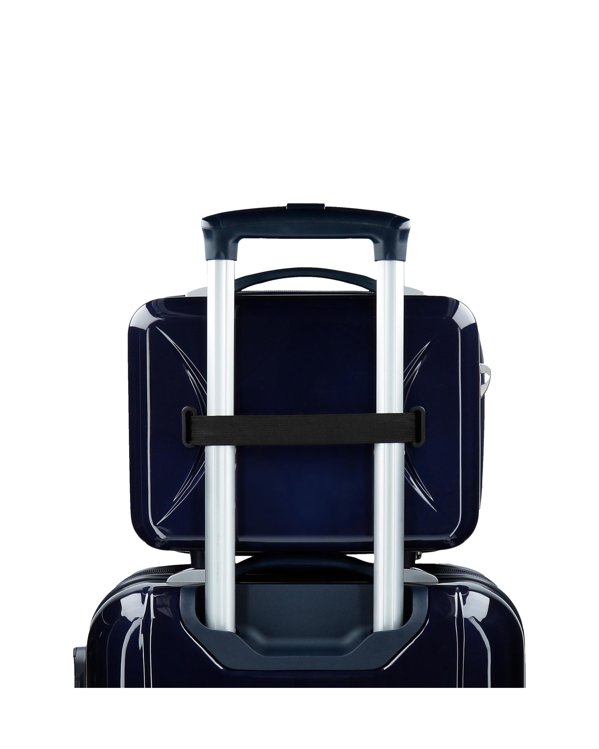 Necessaire Mickey Magic Caras Rígido com Capacidade de 9l Preto-5