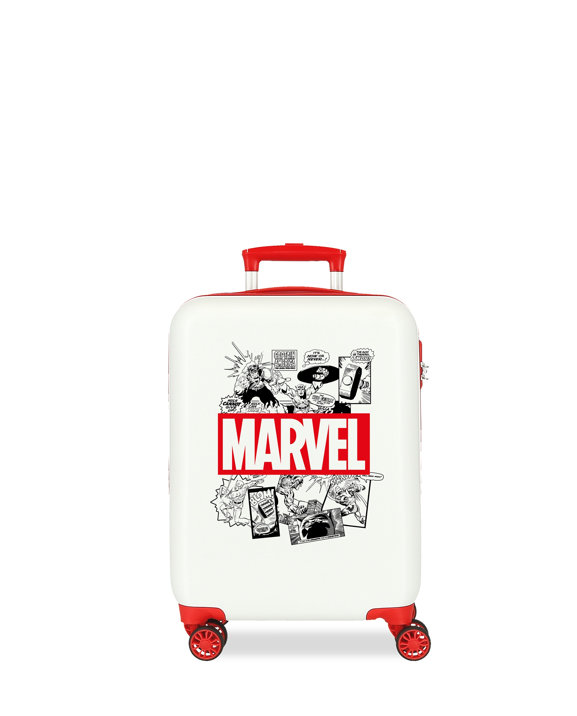 Mala de Cabine Rígida Comic Marvel com Capacidade de 34l Branco / Vermelho-1