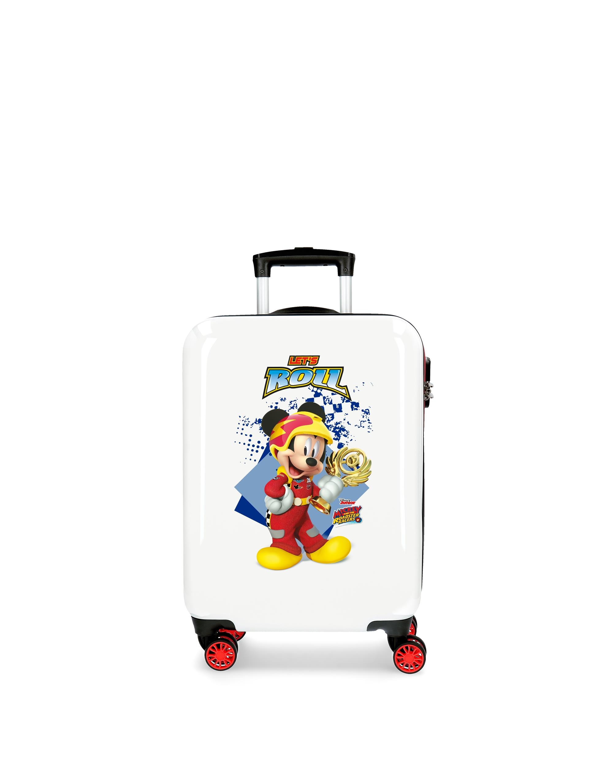 Mala de Cabine Infantil Mickey Joy Rígida com Capacidade de 32l Branco-1
