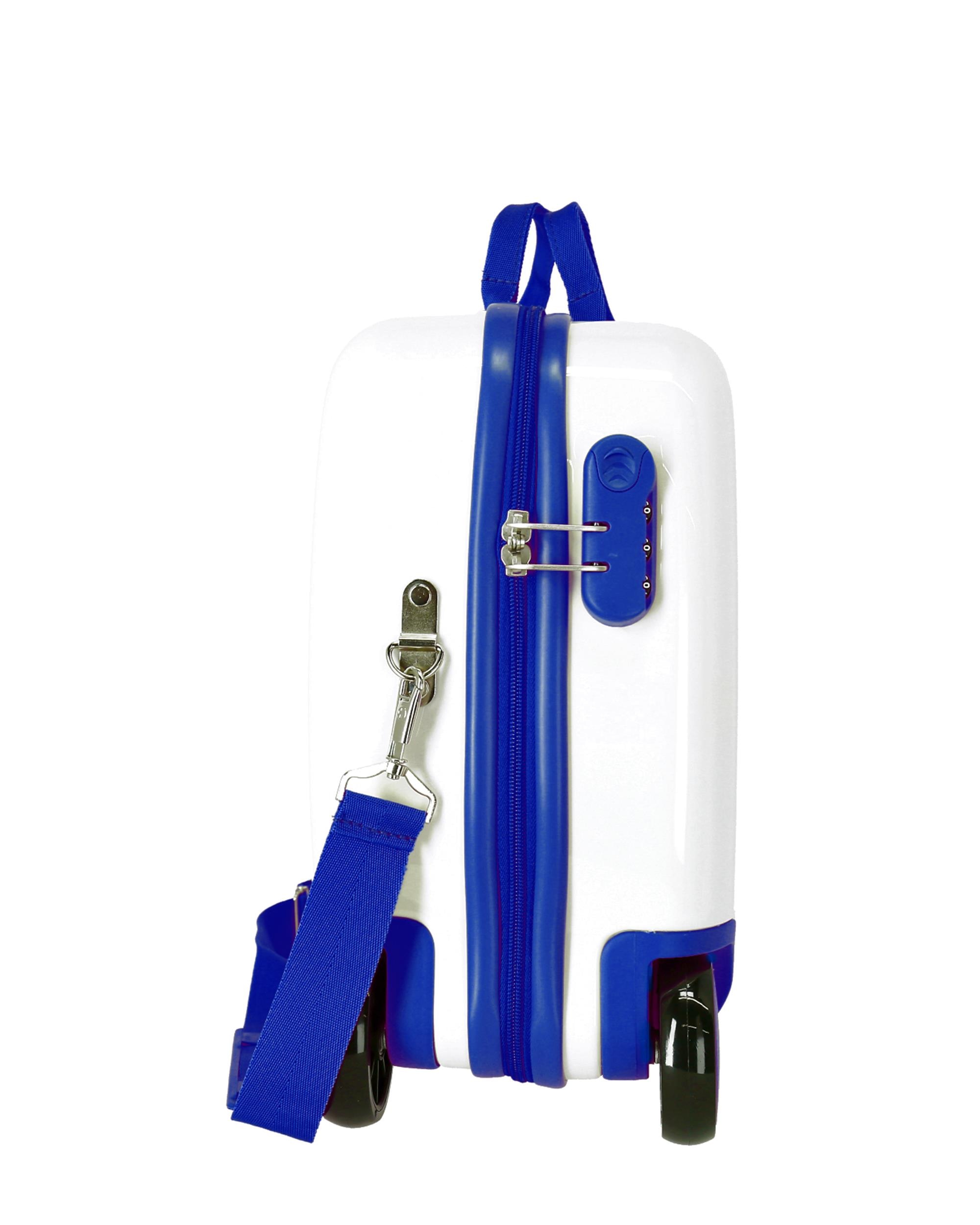 Maleta Infantil 2 Rodas Multidirecionais Mickey Good Mood Rígida com Capacidade de 34l Azul-2