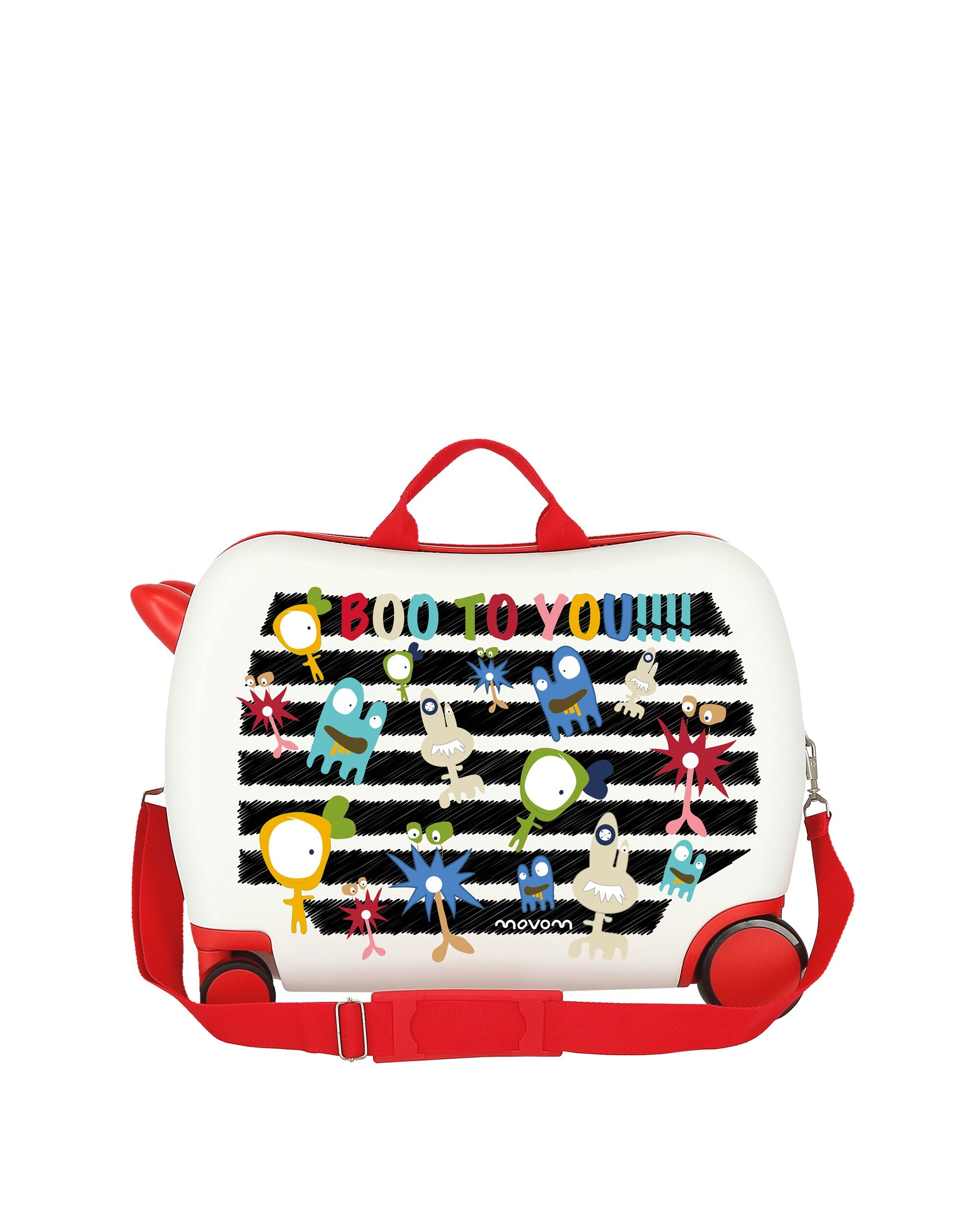 Mala Correpasseios 2 Rodas Multidirecionais Movom Hola Llama Rígida com Capacidade de 34l Multicolor-3