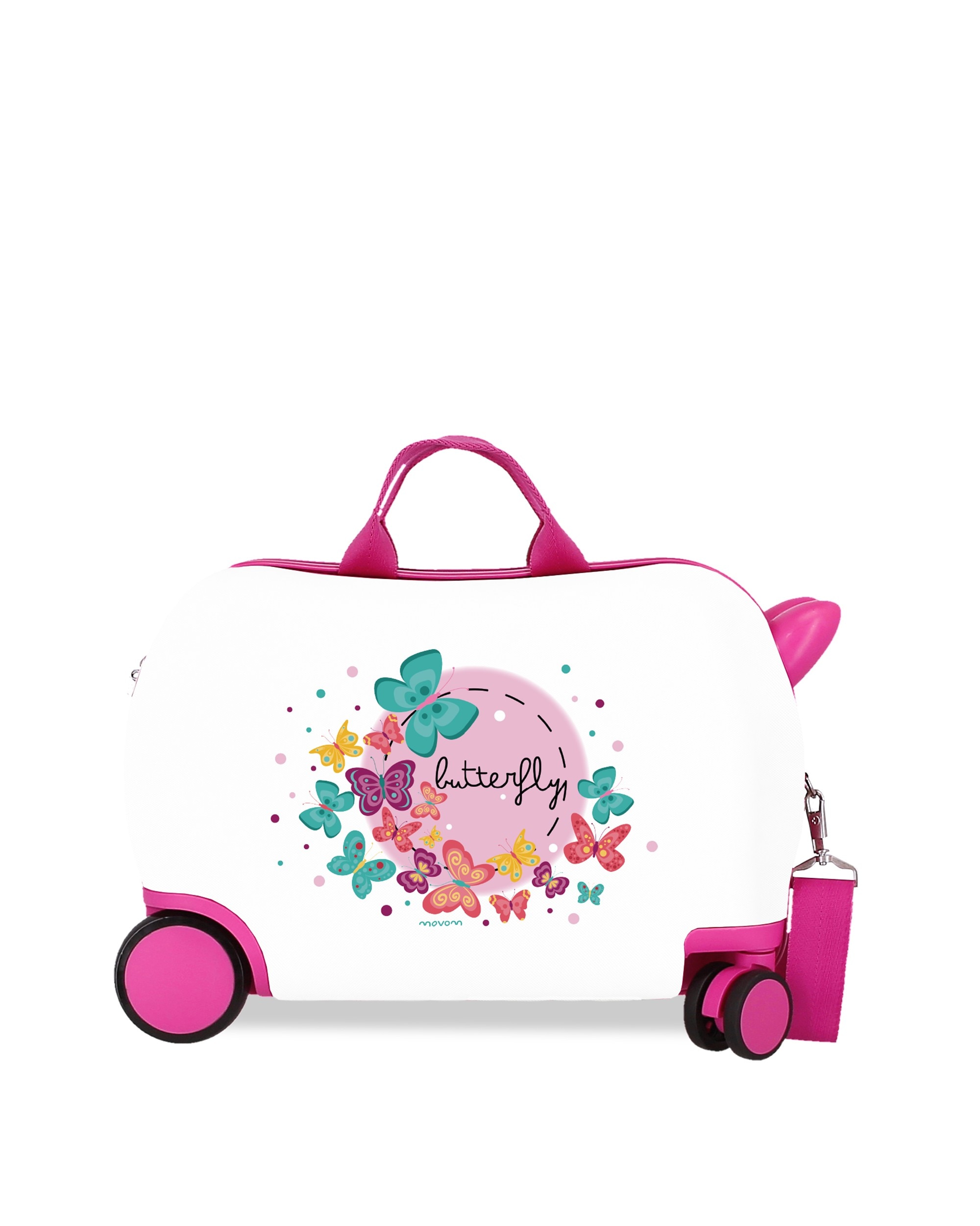 Imagem 0 de Mala Infantil 2 Rodas Multidirecionais Movom Buterfly com Capacidade de 24l em Branco