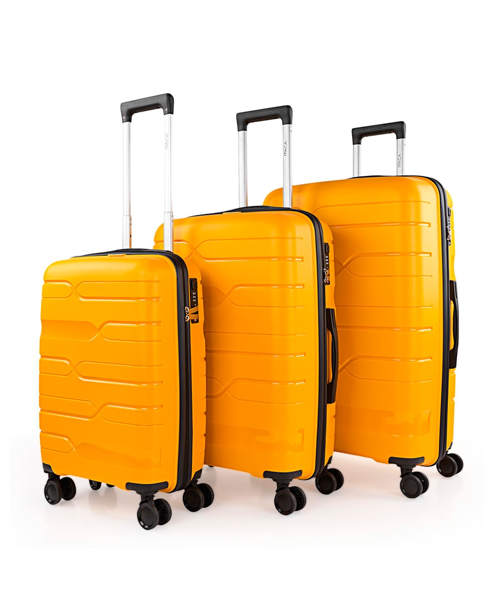 Imagem 0 de Conjunto de Malas de Cabine, Média e Grande Sarajevo Rígidas com Capacidade de 215 L