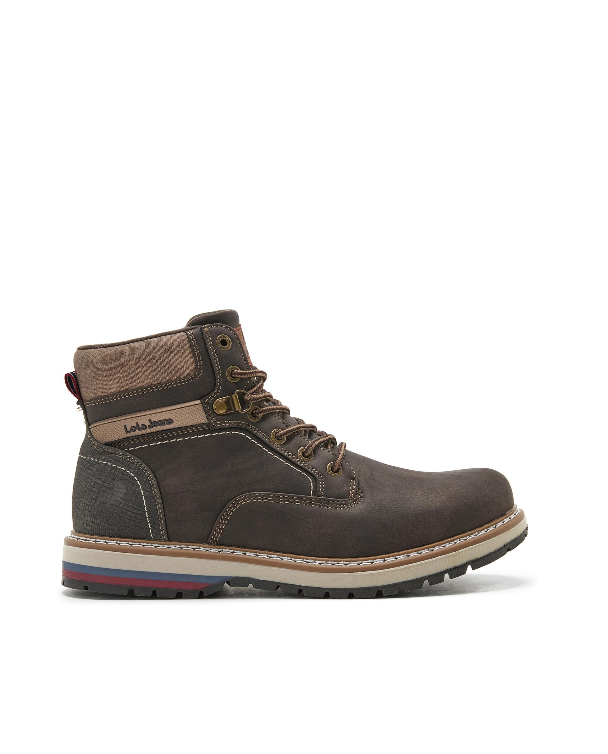 Imagem 0 de Botas em Castanho Marinho e Fecho com Atacadores