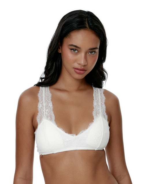 Imagem 0 de Soutien Bralette Halter de Renda Floral