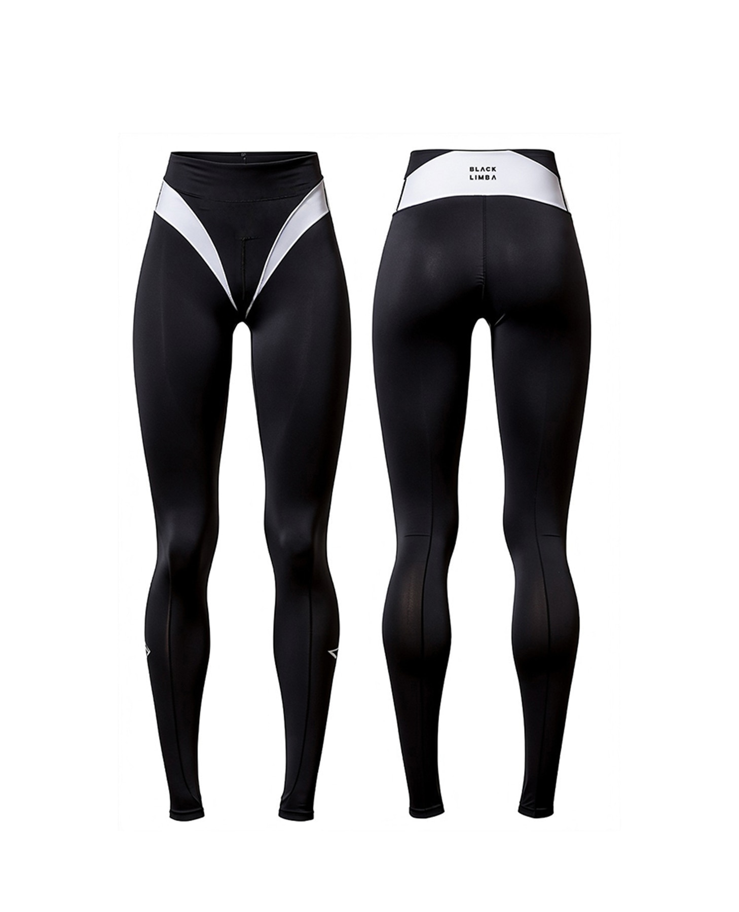 Calças Desportivas Recortáveis de Alta Sustentação Preto-6