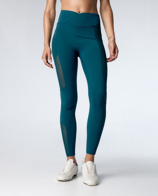 Imagem 0 de Leggings Desportivas de Cintura Cruzada e Alta Sustentação