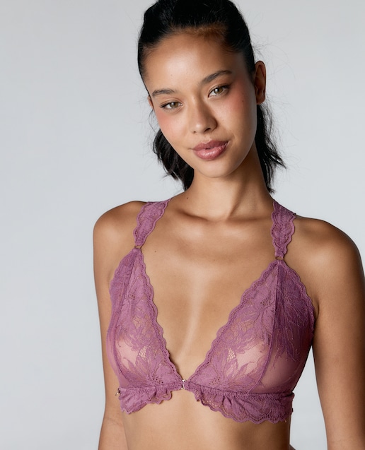 Imagem 0 de Soutien Bralette Halter de Renda Floral