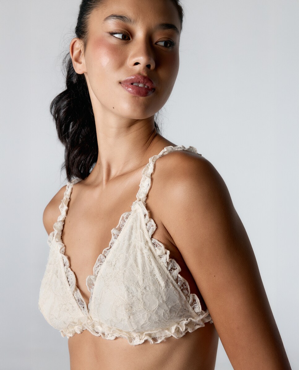 Soutien Halter de Renda Creme-1