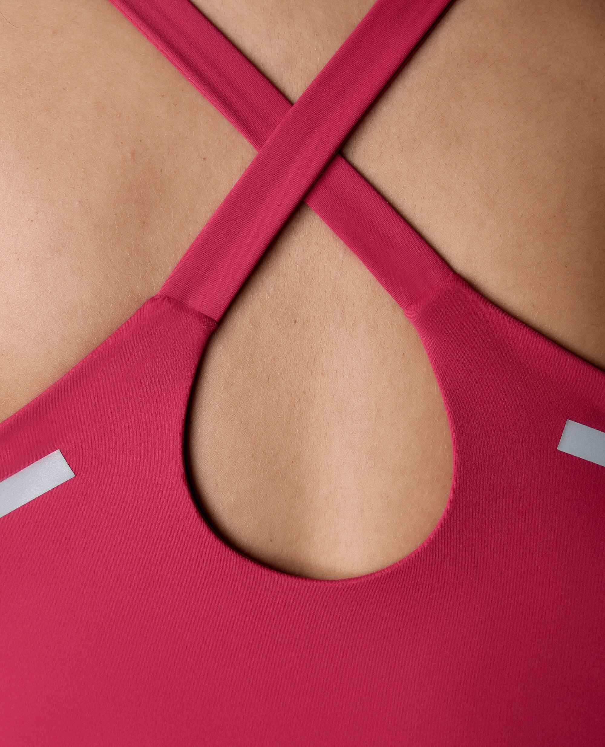 Soutien Desportivo de Sustentação Alta com Detalhes Reflectores Rosa-3