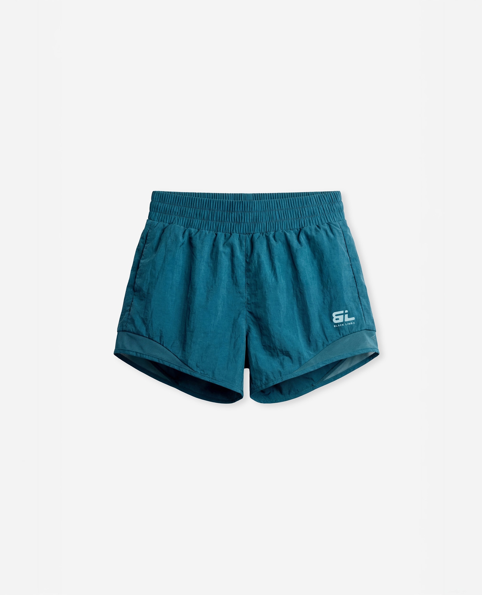 Calções Desportivo Fluído de Sustentação Baixa Verde-azulado-8