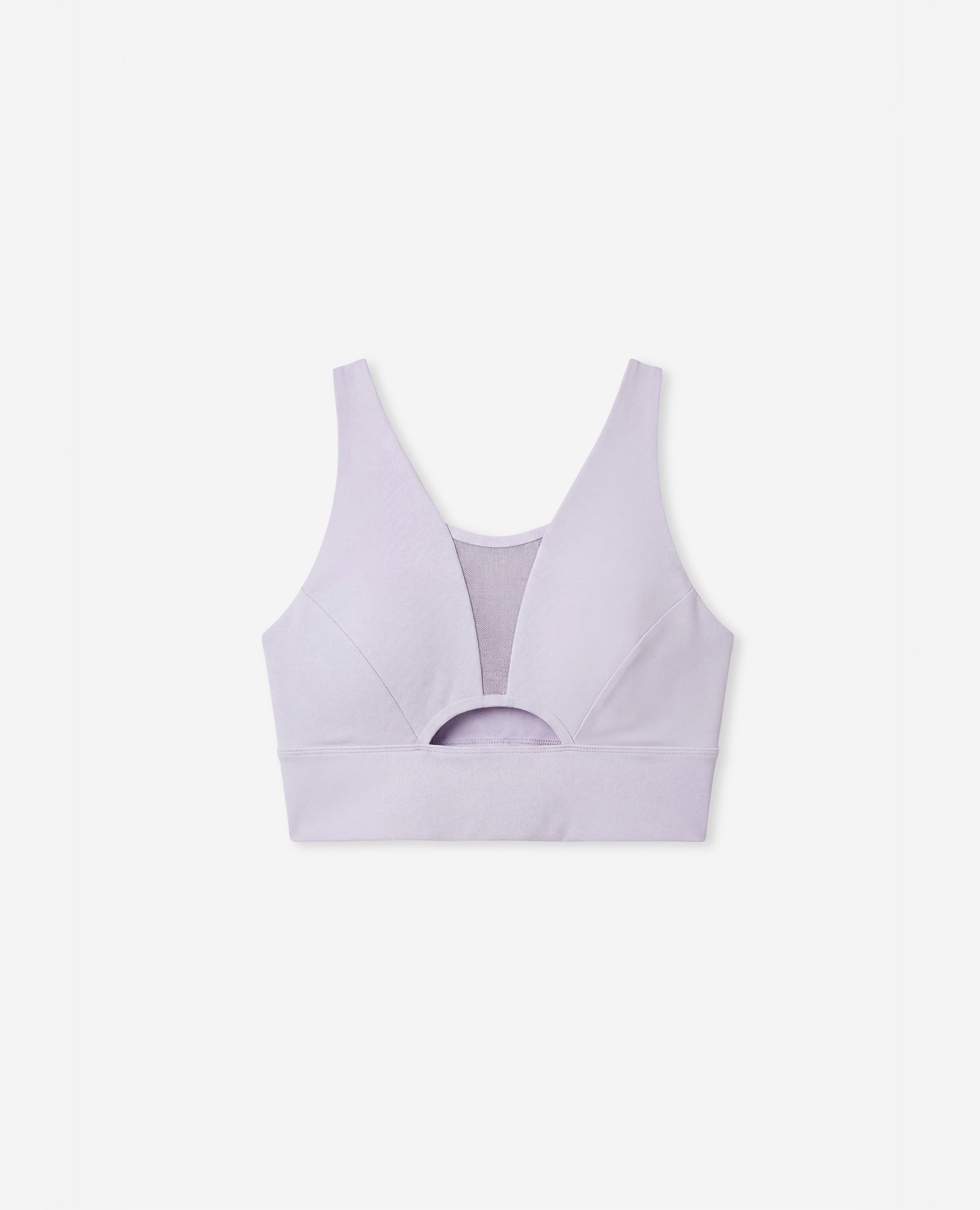 Soutien Desportivo com Decote Halter de Sustentação Média Lilás-7