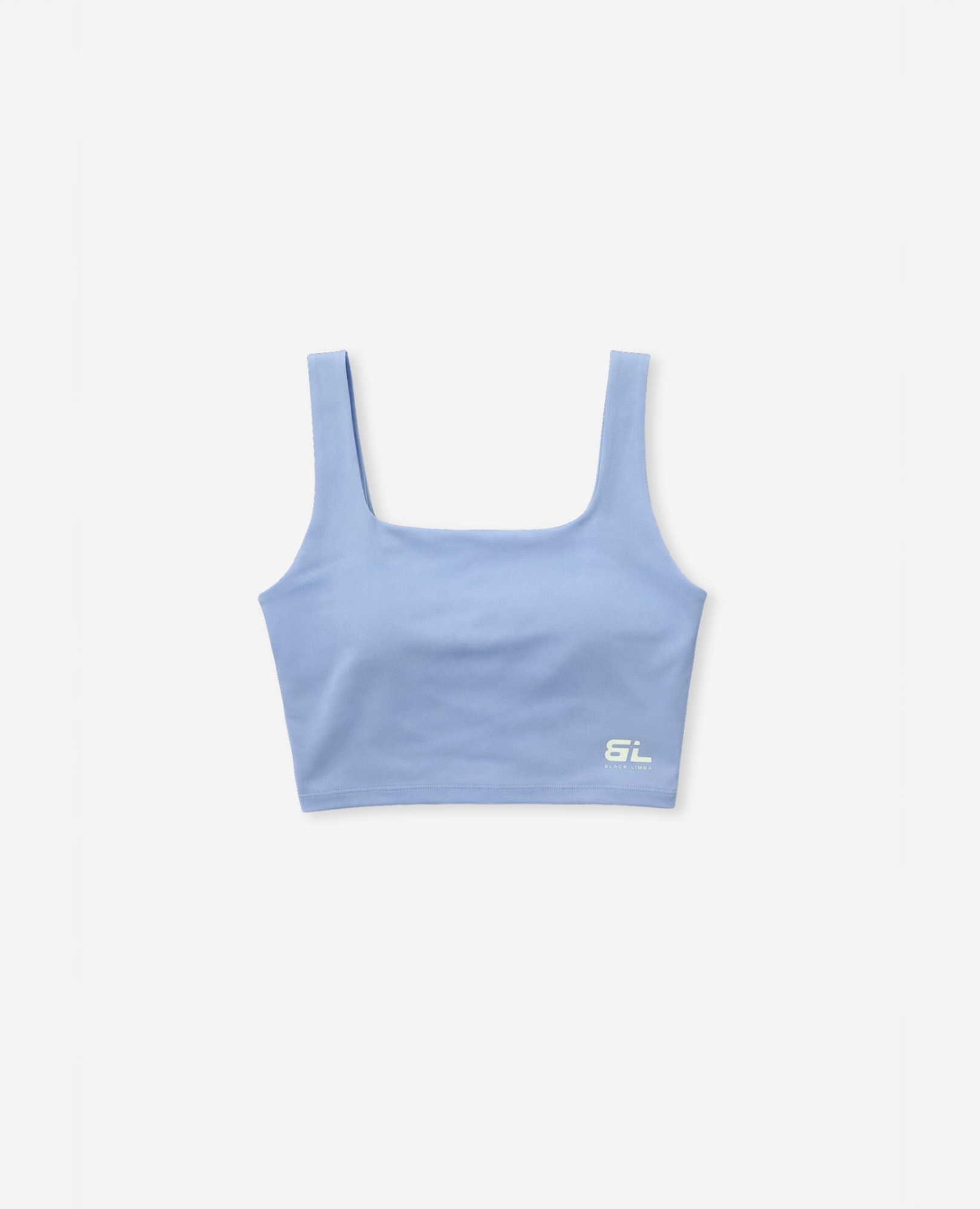 Soutien Desportivo Estilo Crop de Sustentação Média Azul-celeste-8