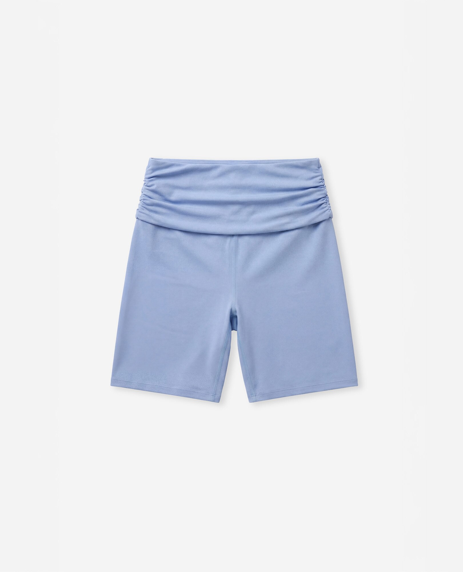 Calções Desportivo com Cintura Franzida e Suporte Médio Azul-claro-8