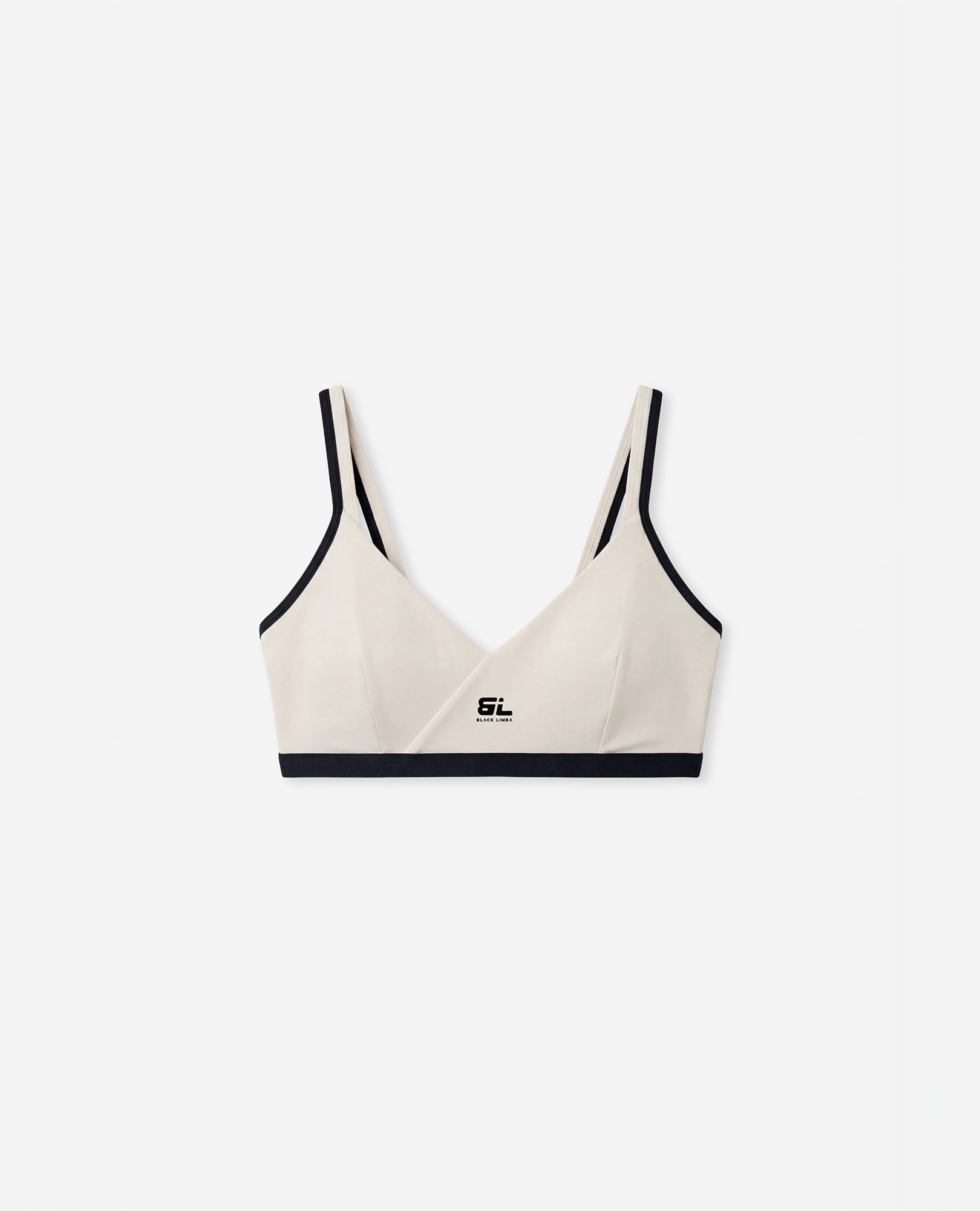 Soutien Desportivo Compressivo de Sustentação Baixa Preto / Branco-8
