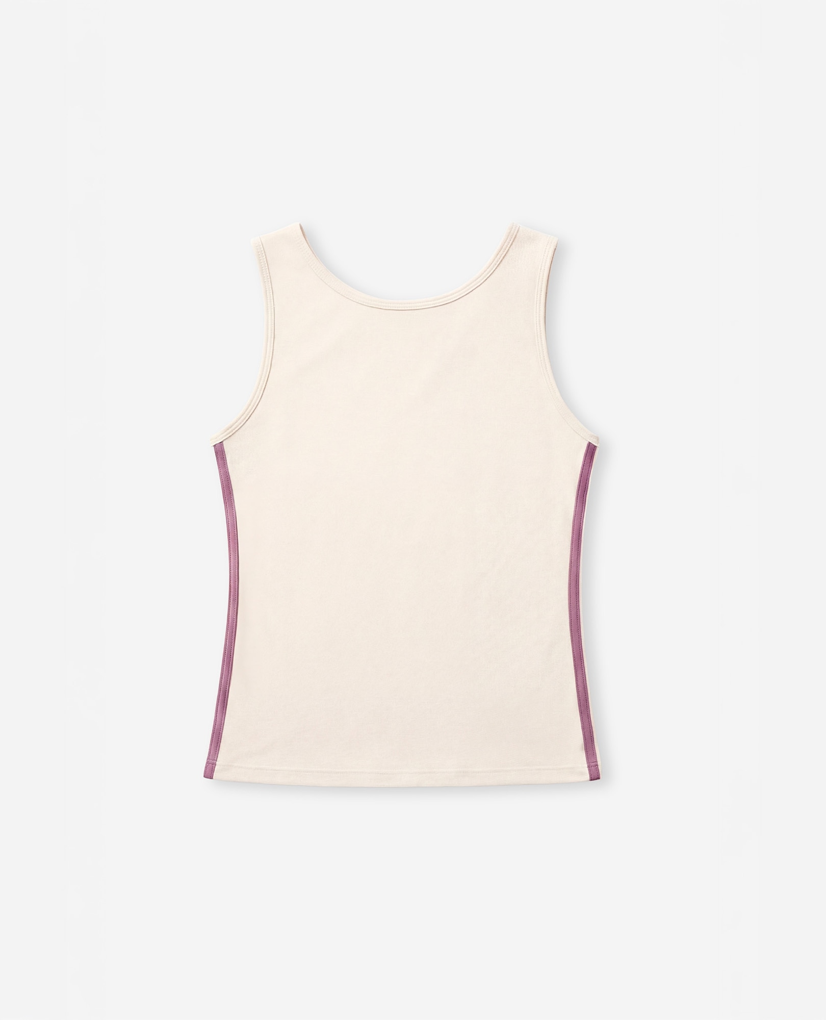 T-shirt Desportiva sem Mangas com Decote Redondo Creme-5