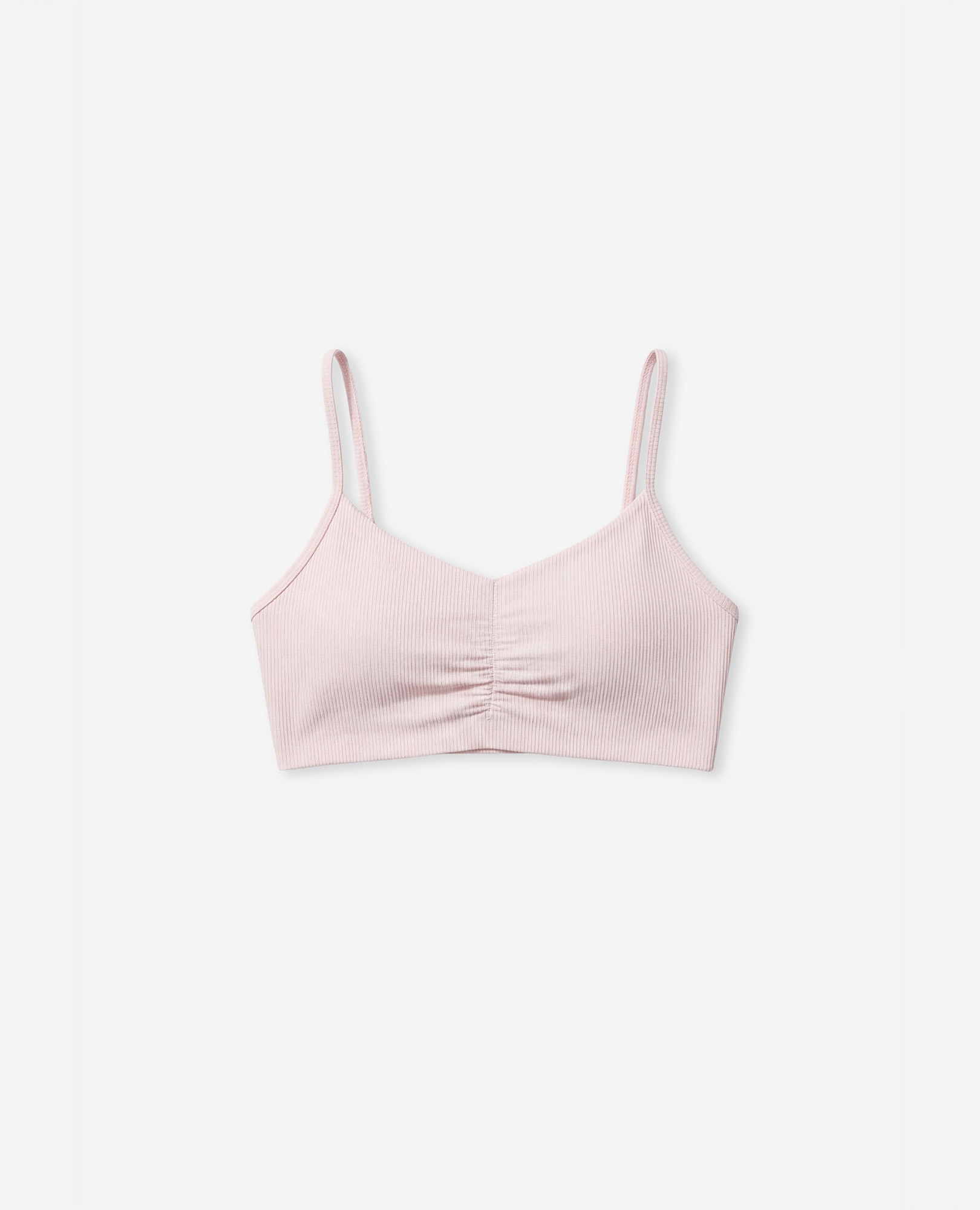 Soutien Desportivo de Canelado com Sustentação Baixa Rosa-claro-6