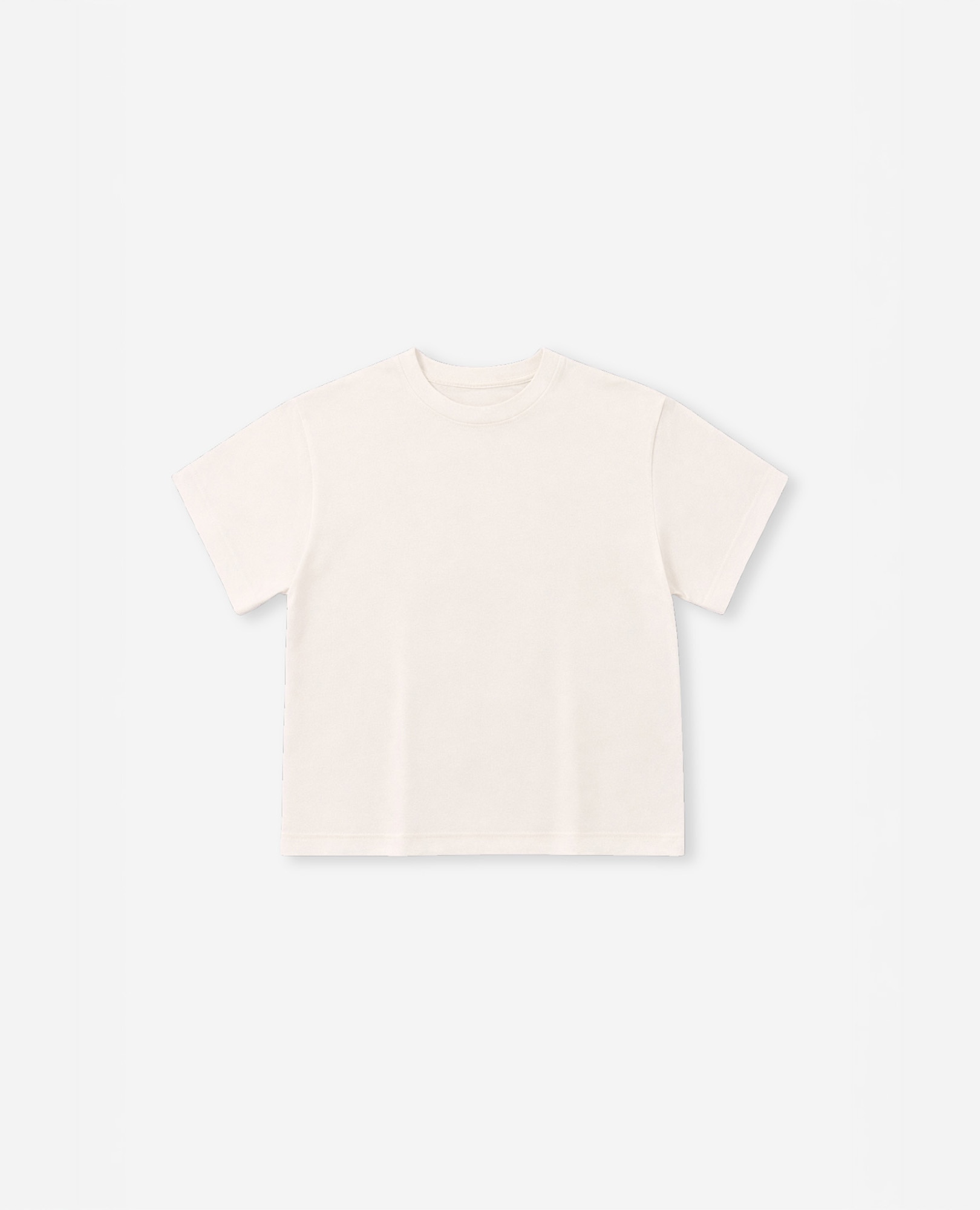 T-shirt Desportiva Oversize de Manga Curta Creme-7