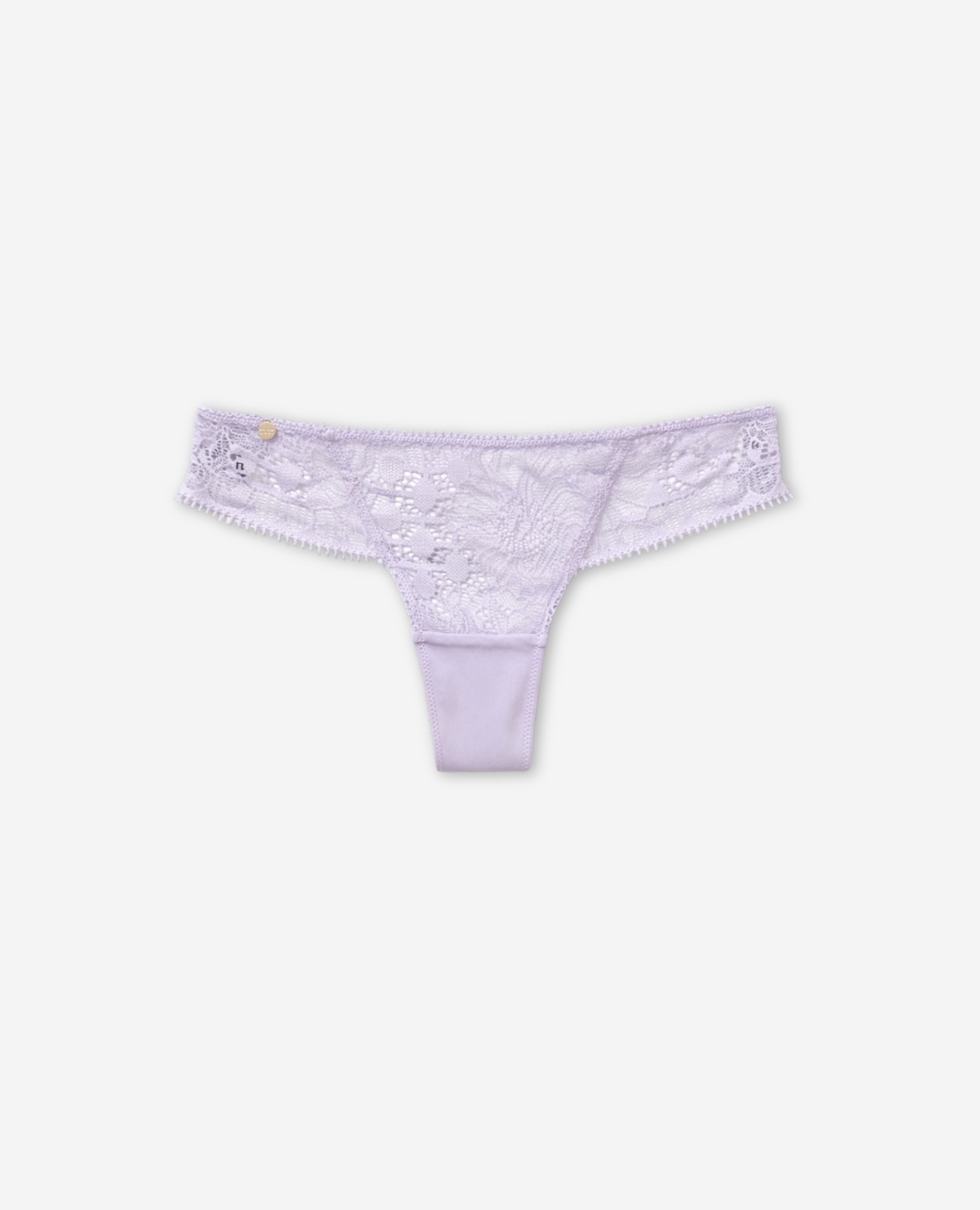 Cueca Brasileira de Renda Floral Lilás-6
