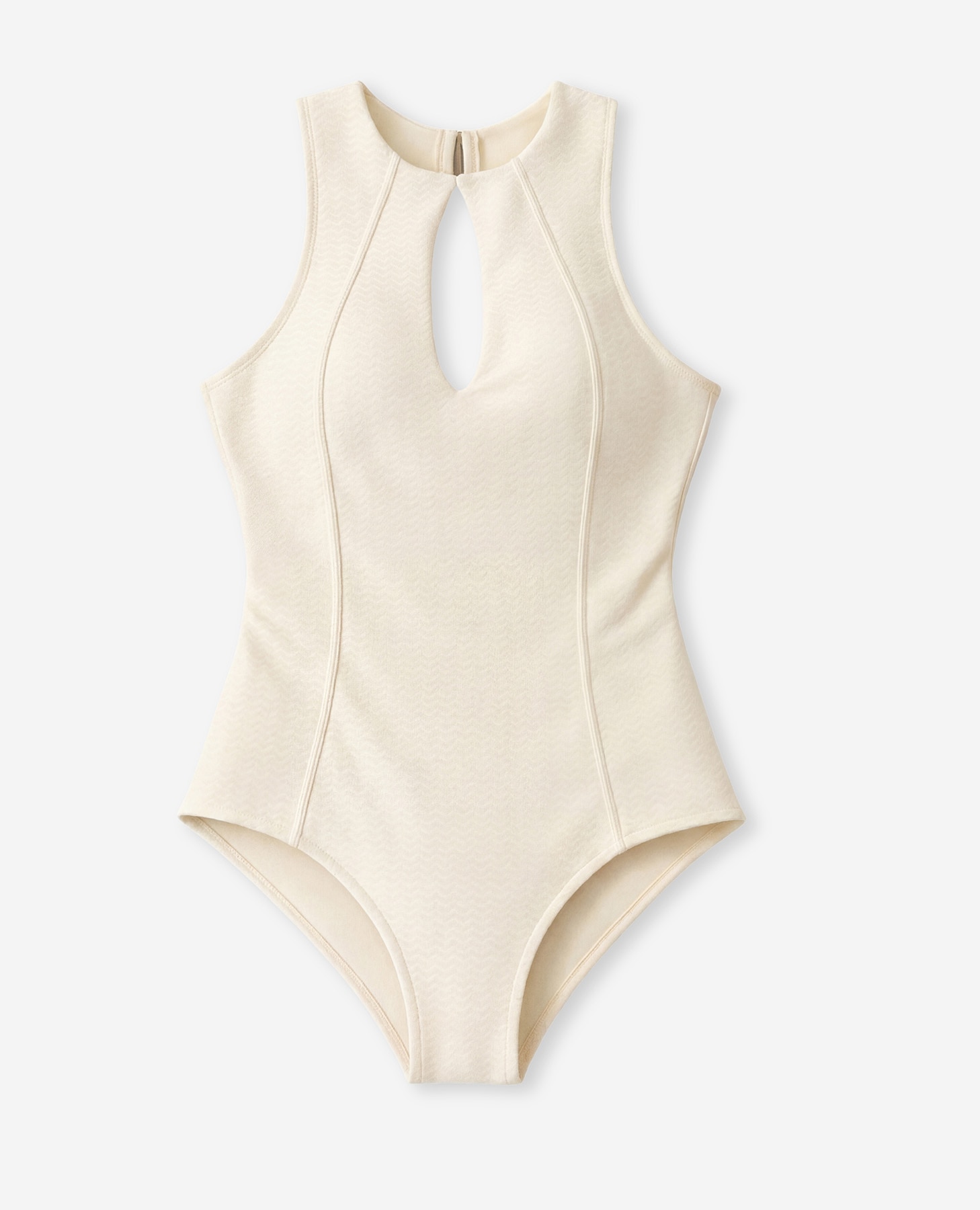 Fato de Banho Halter em Creme Creme-5