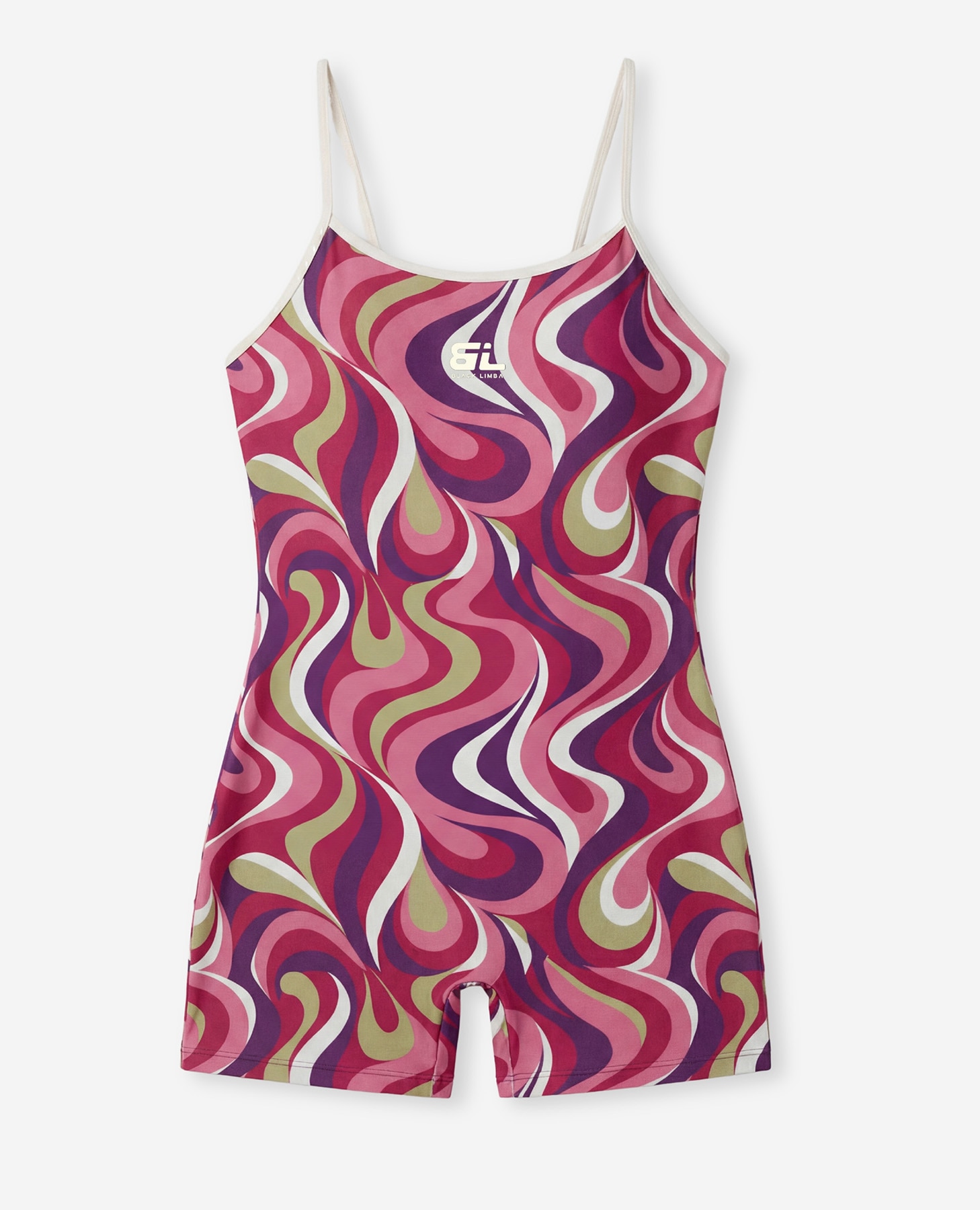 Macacão de Banho com Estampado Retro Bordeaux Bordeaux-8