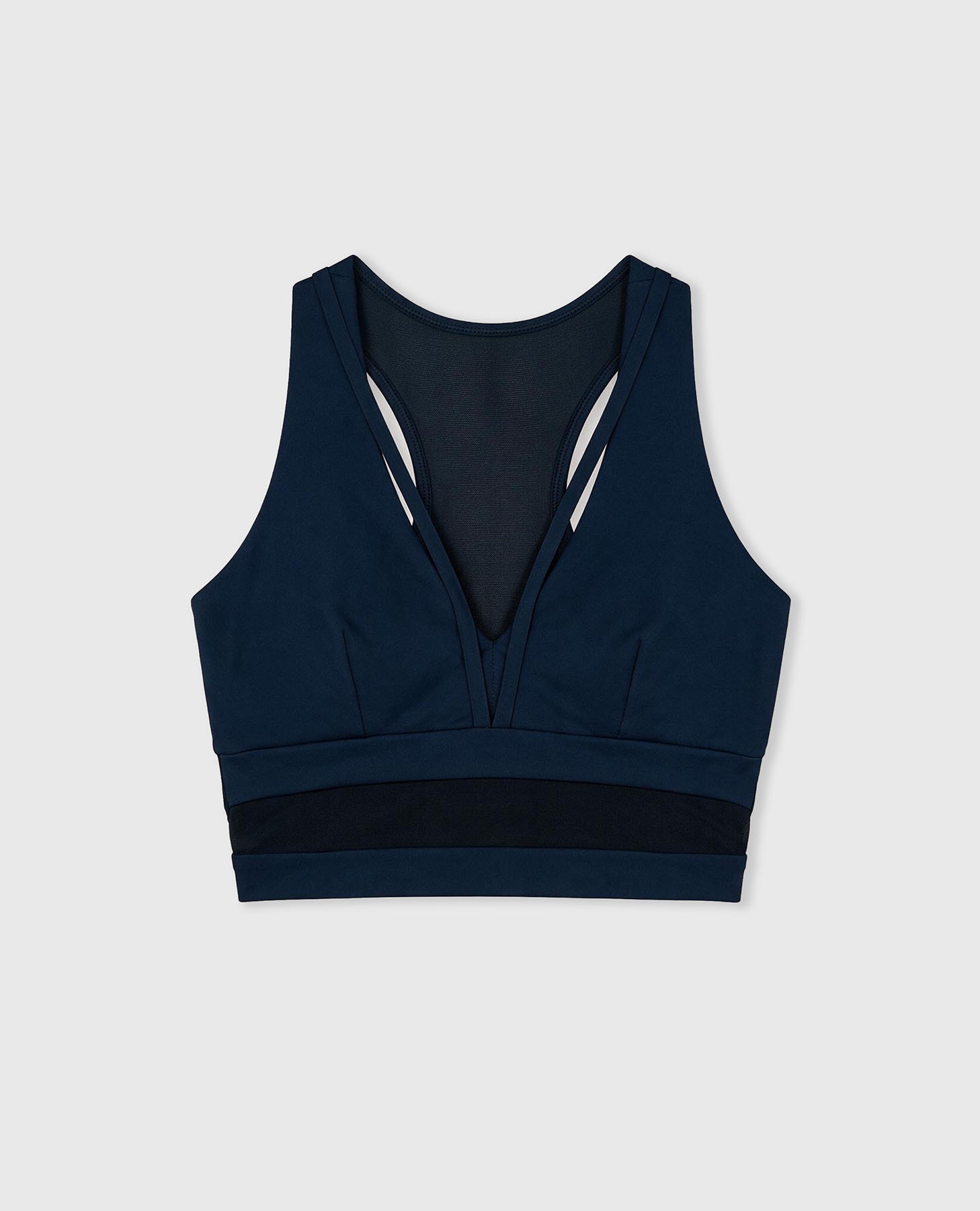 Soutien Desportivo Compressivo de Sustentação Média Azul-8
