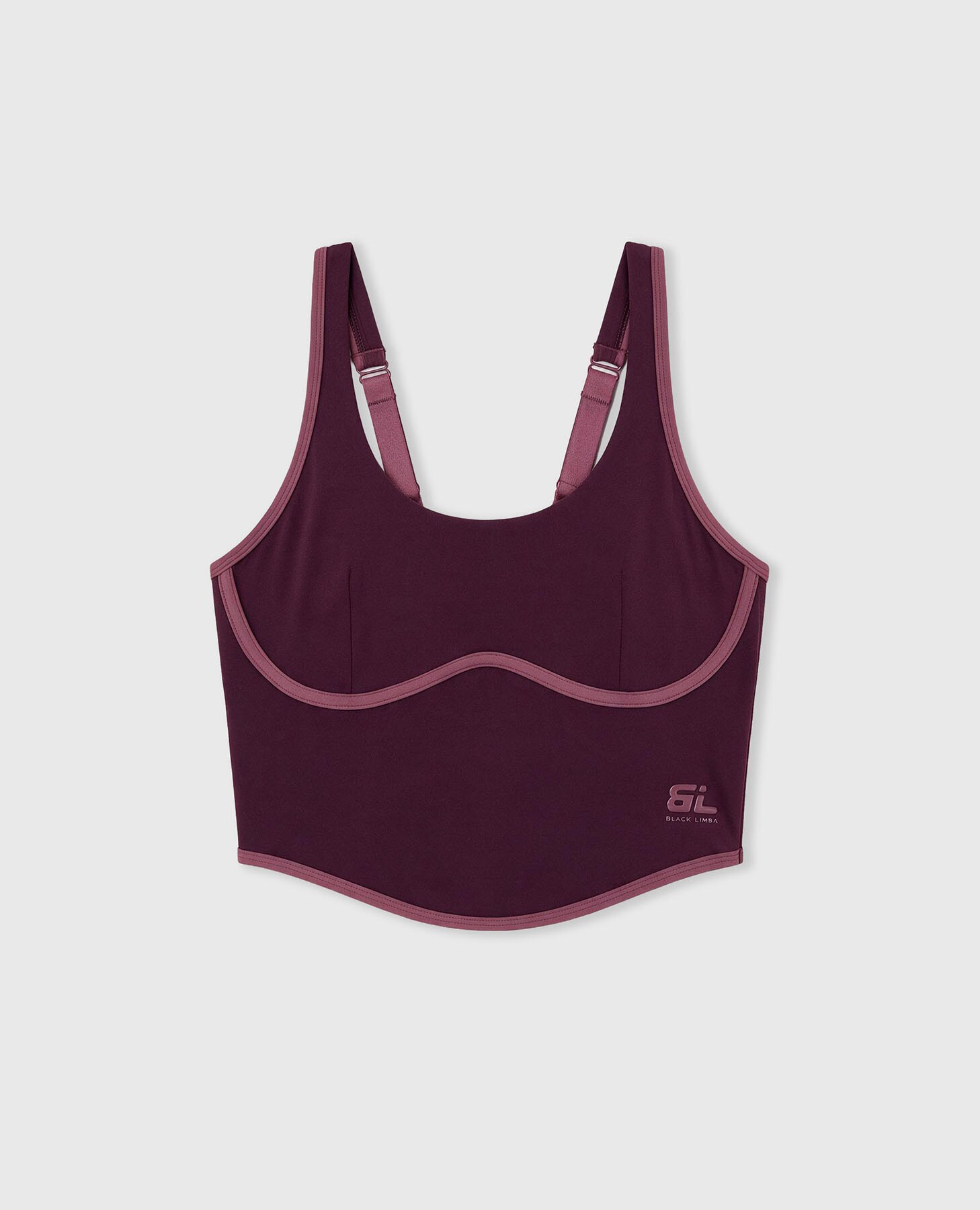 Soutien Desportivo Bicolor de Sustentação Baixa Bordeaux-6